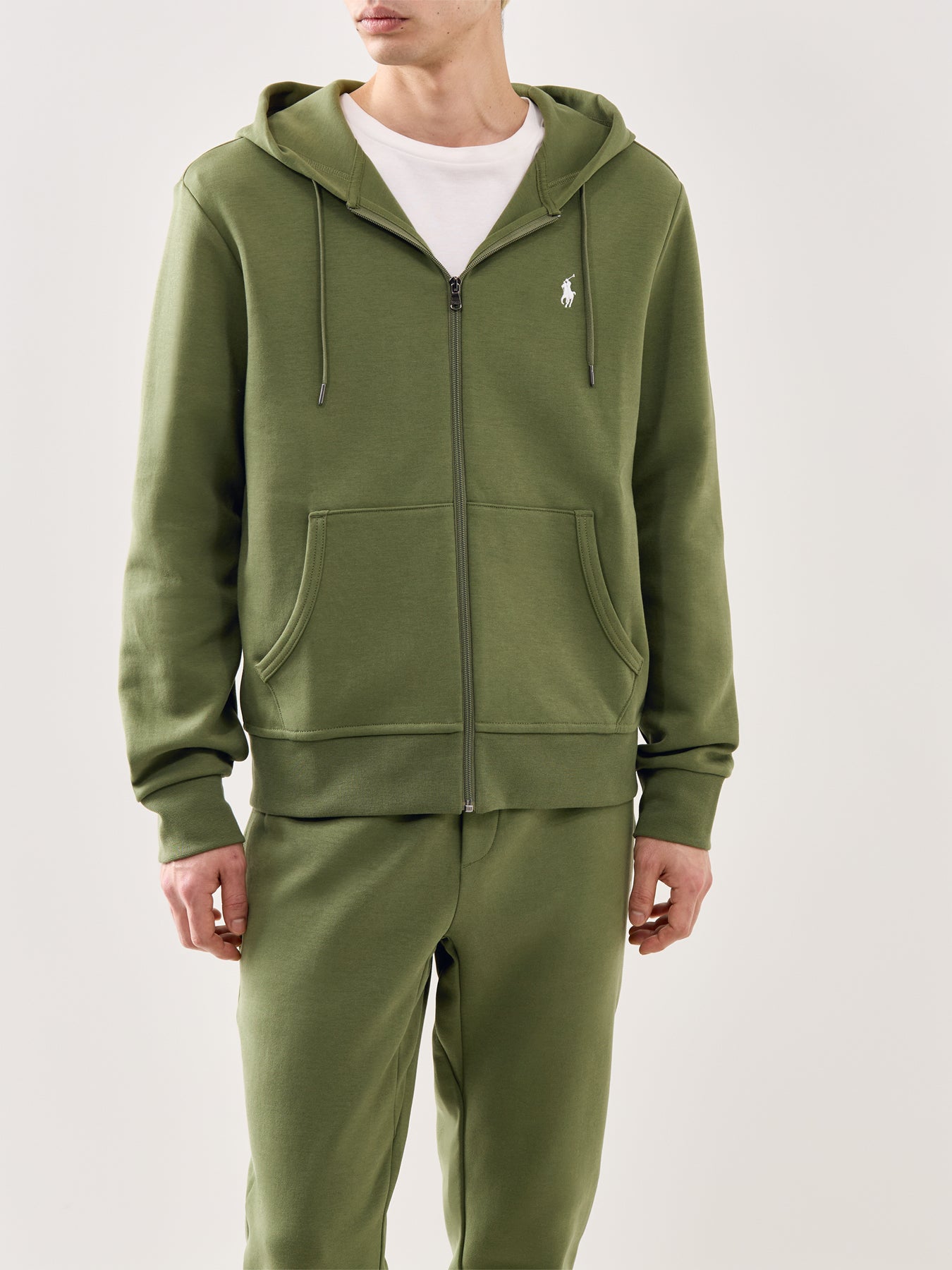Double Knit Hoodie Olive