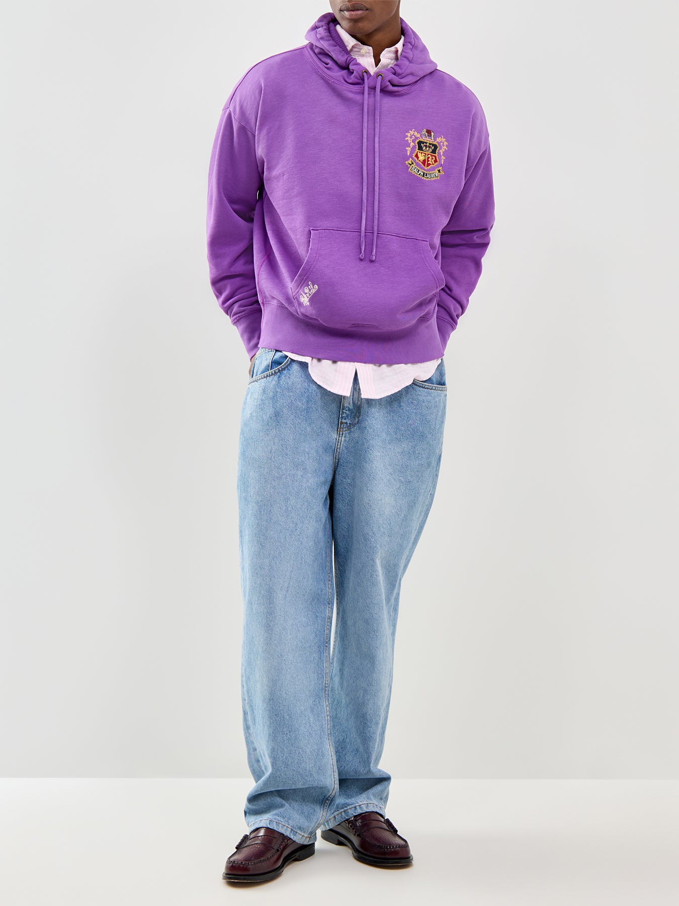 Crest Overhead Hoodie Purple