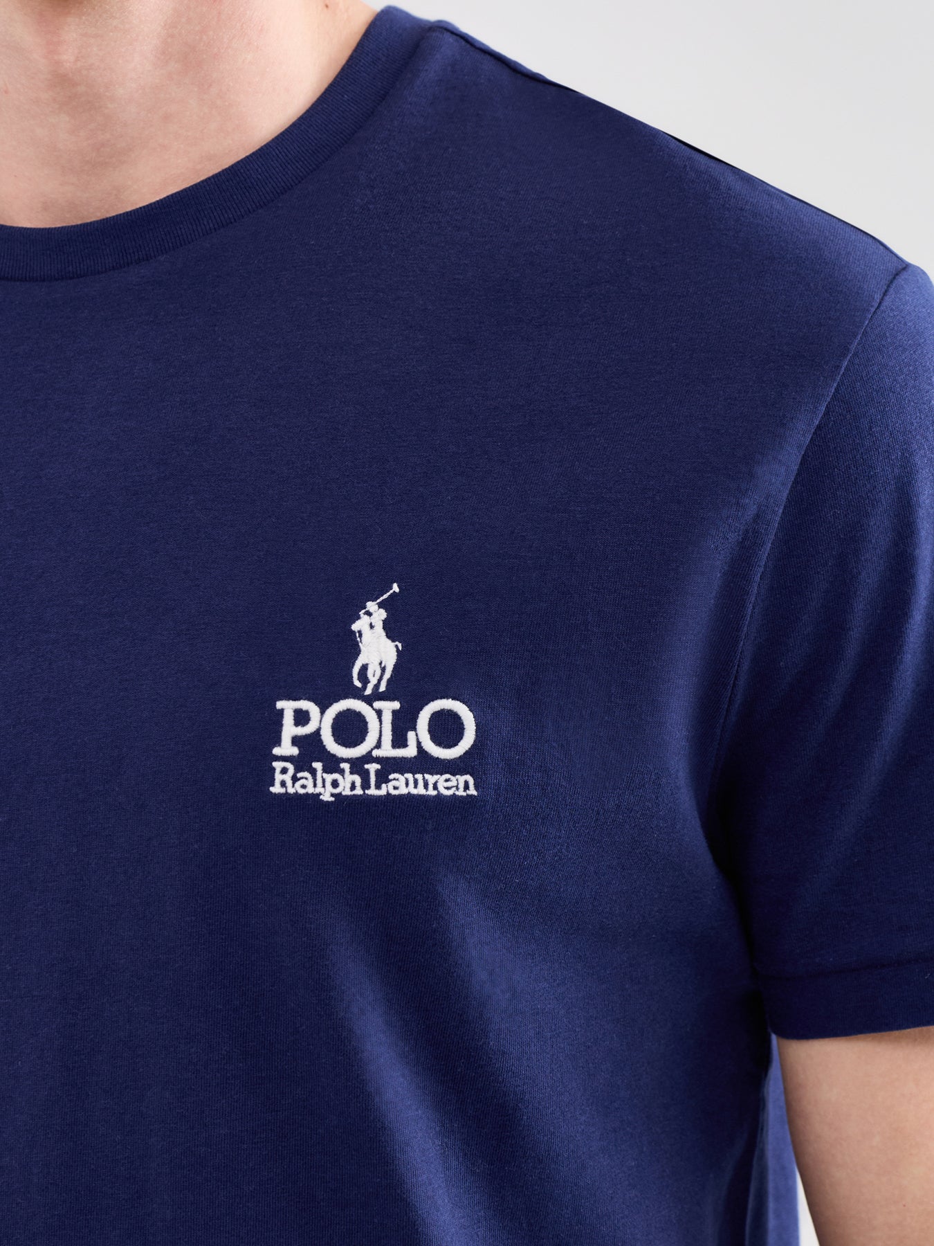 Logo Cotton T-Shirt Navy