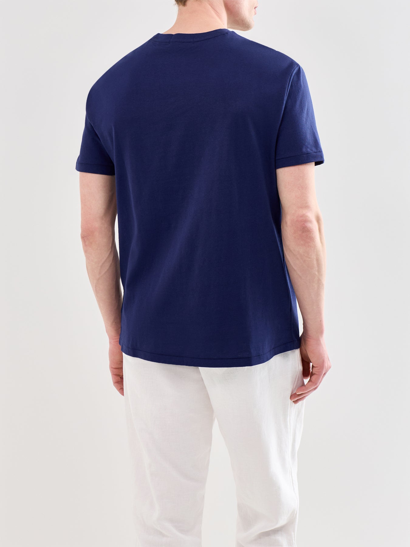 Logo Cotton T-Shirt Navy