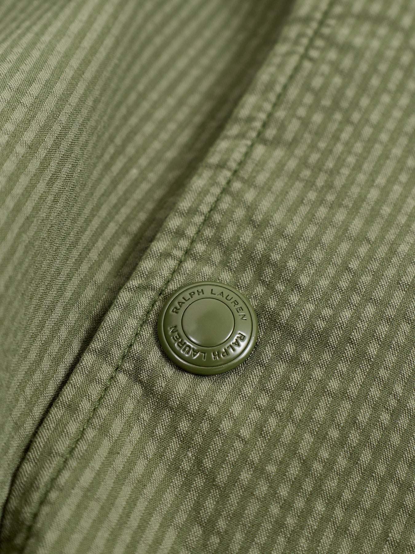 Seersucker Coach Jacket Olive
