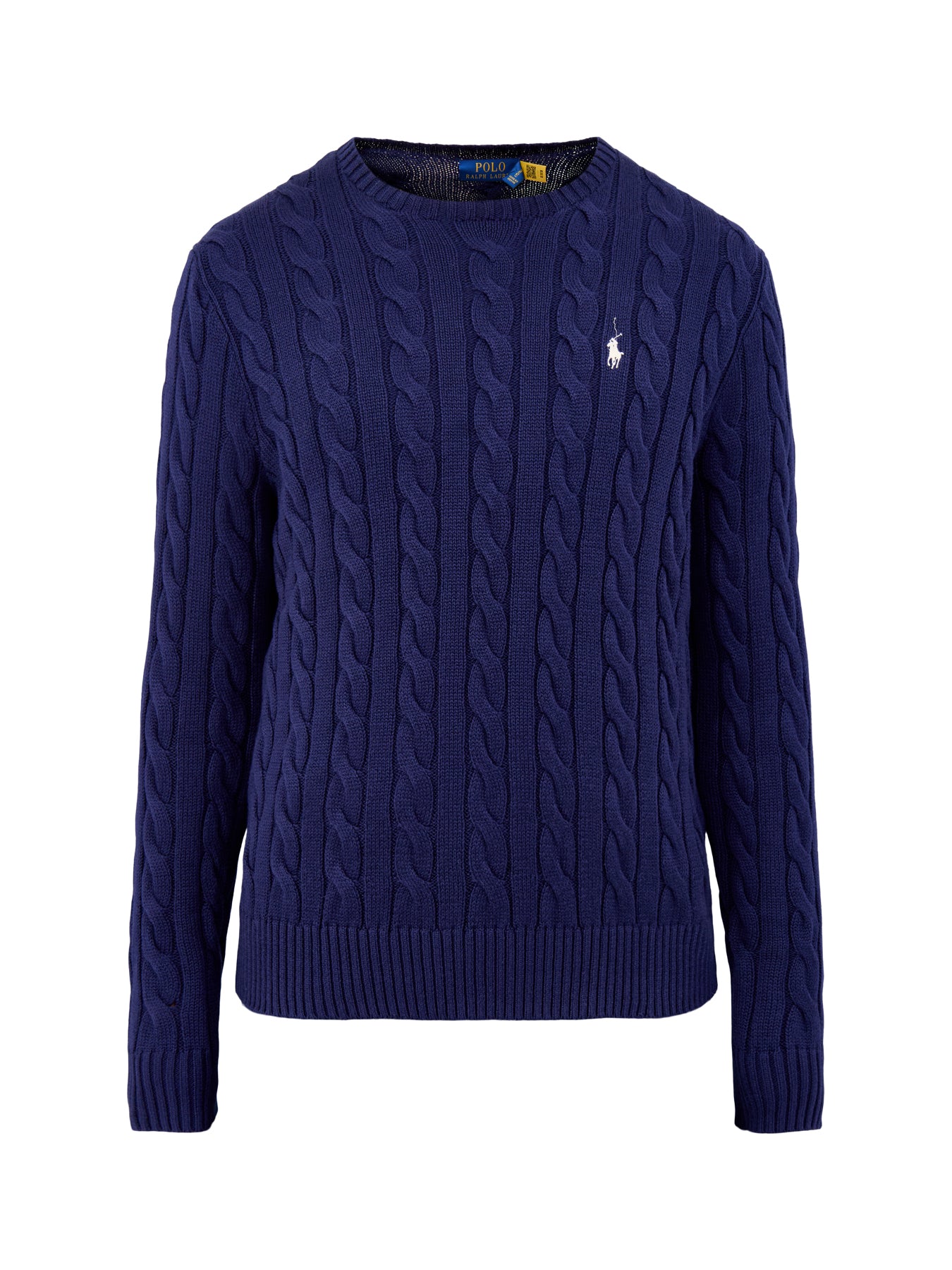 Cable Knit Jumper Navy