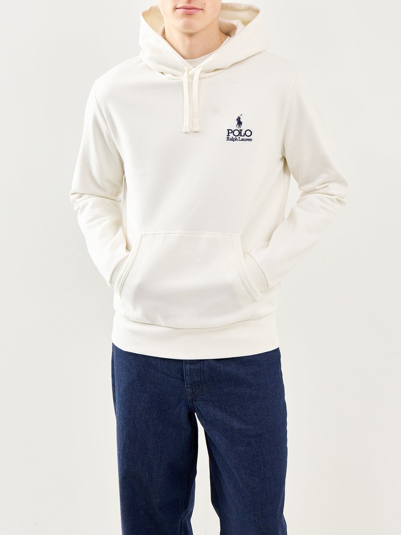 Logo Pullover Hoodie Cream