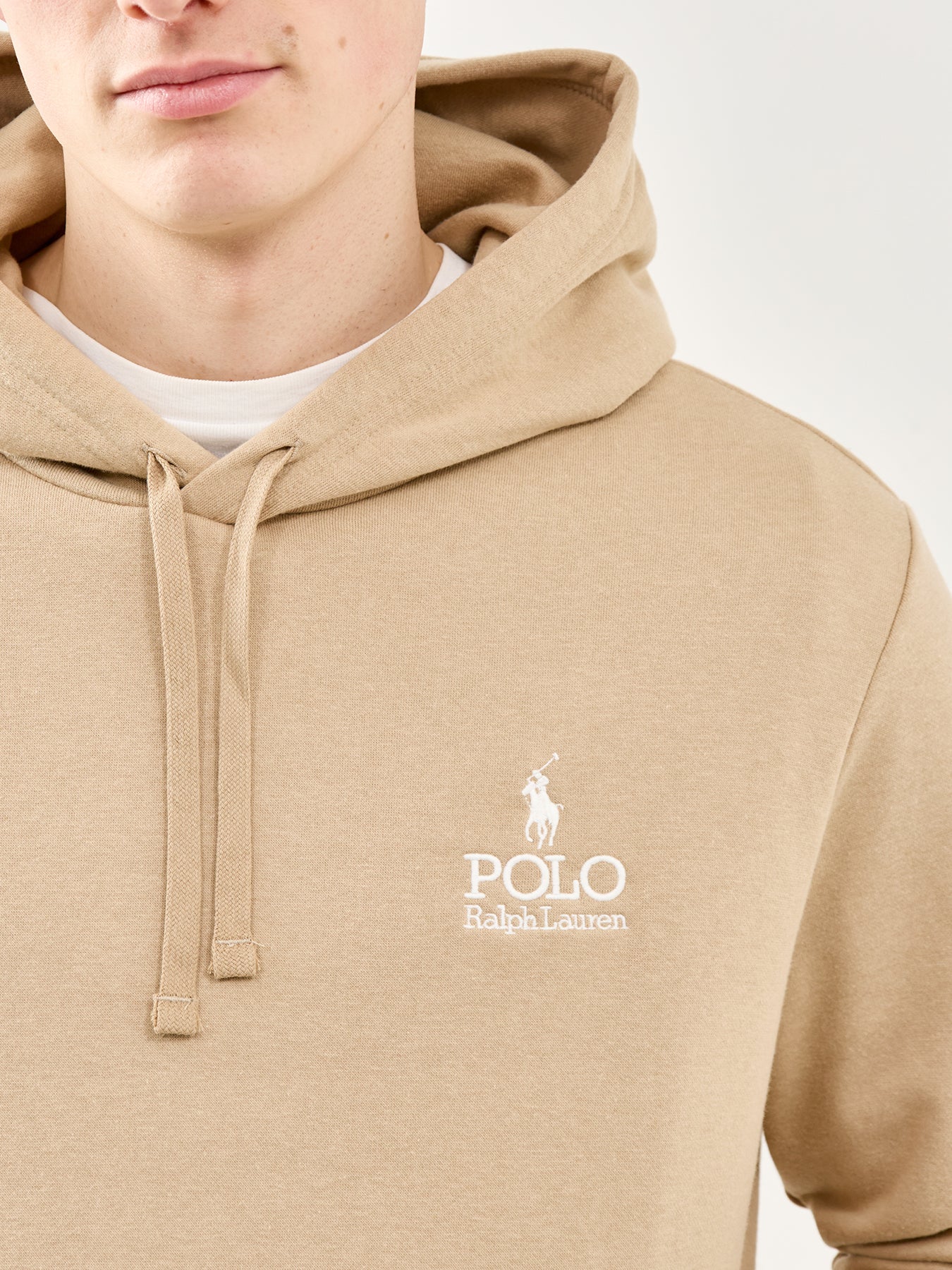 Logo Pullover Hoodie Khaki