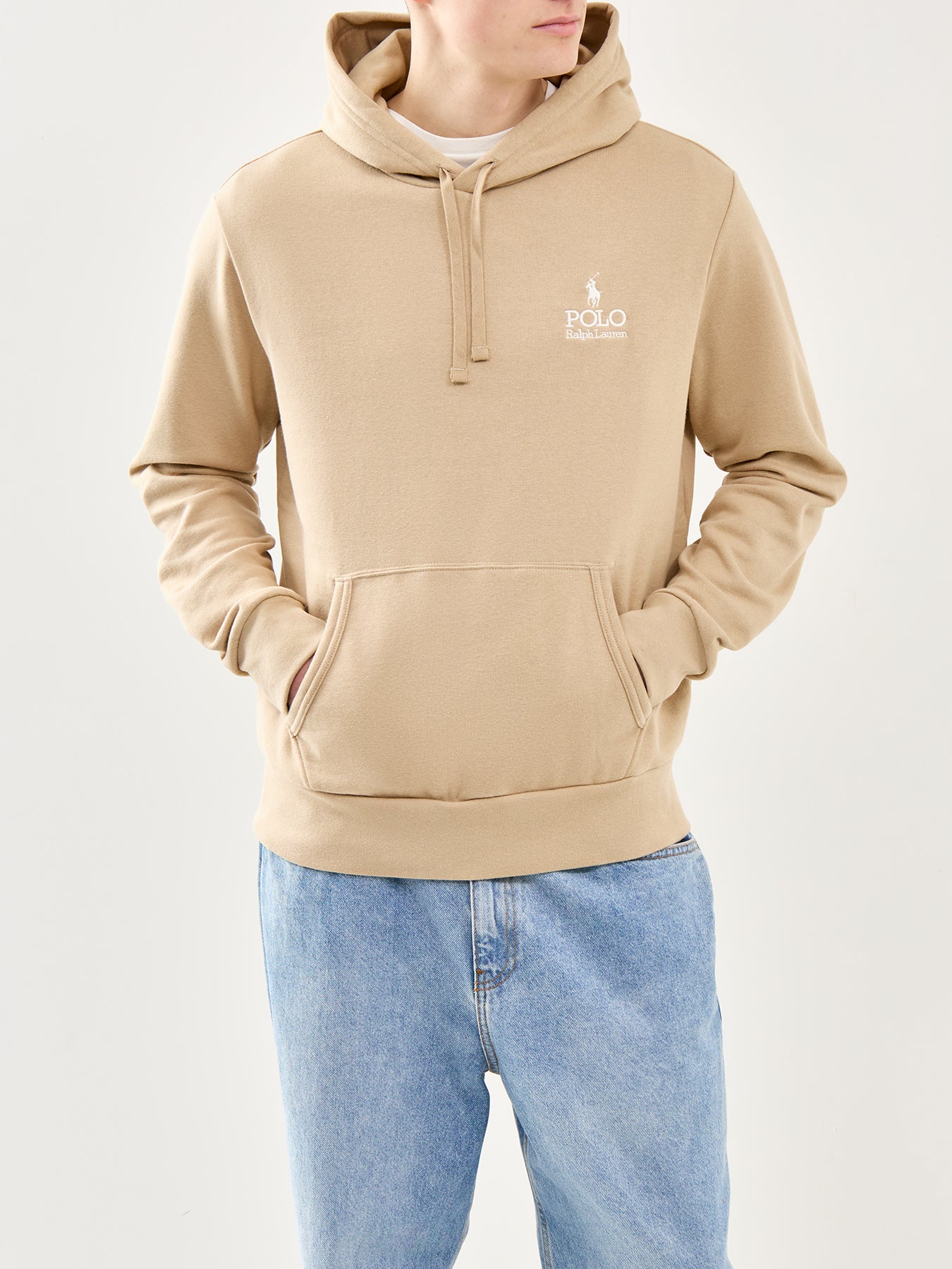 Logo Pullover Hoodie Khaki
