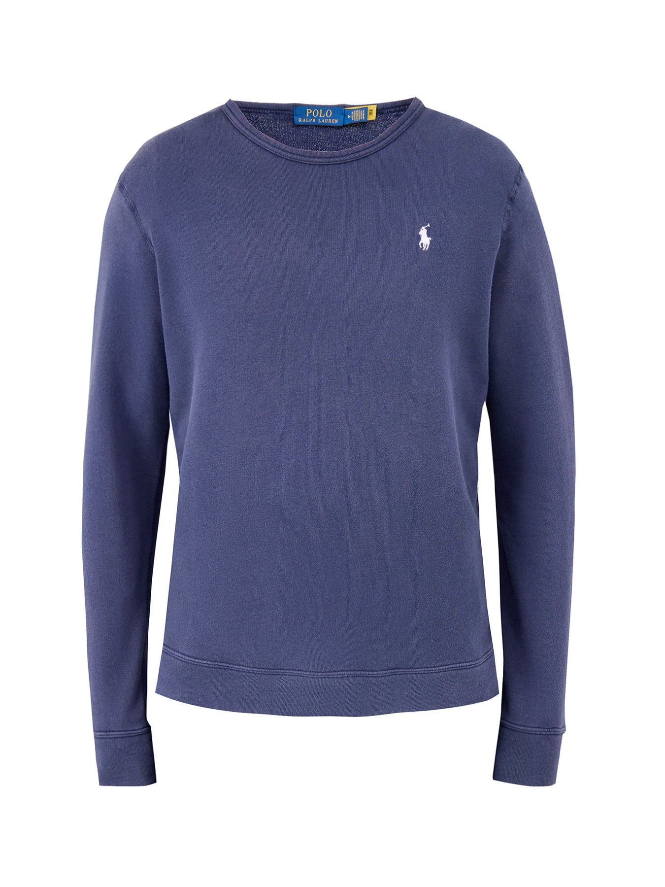Terry Crew Neck Sweatshirt Navy