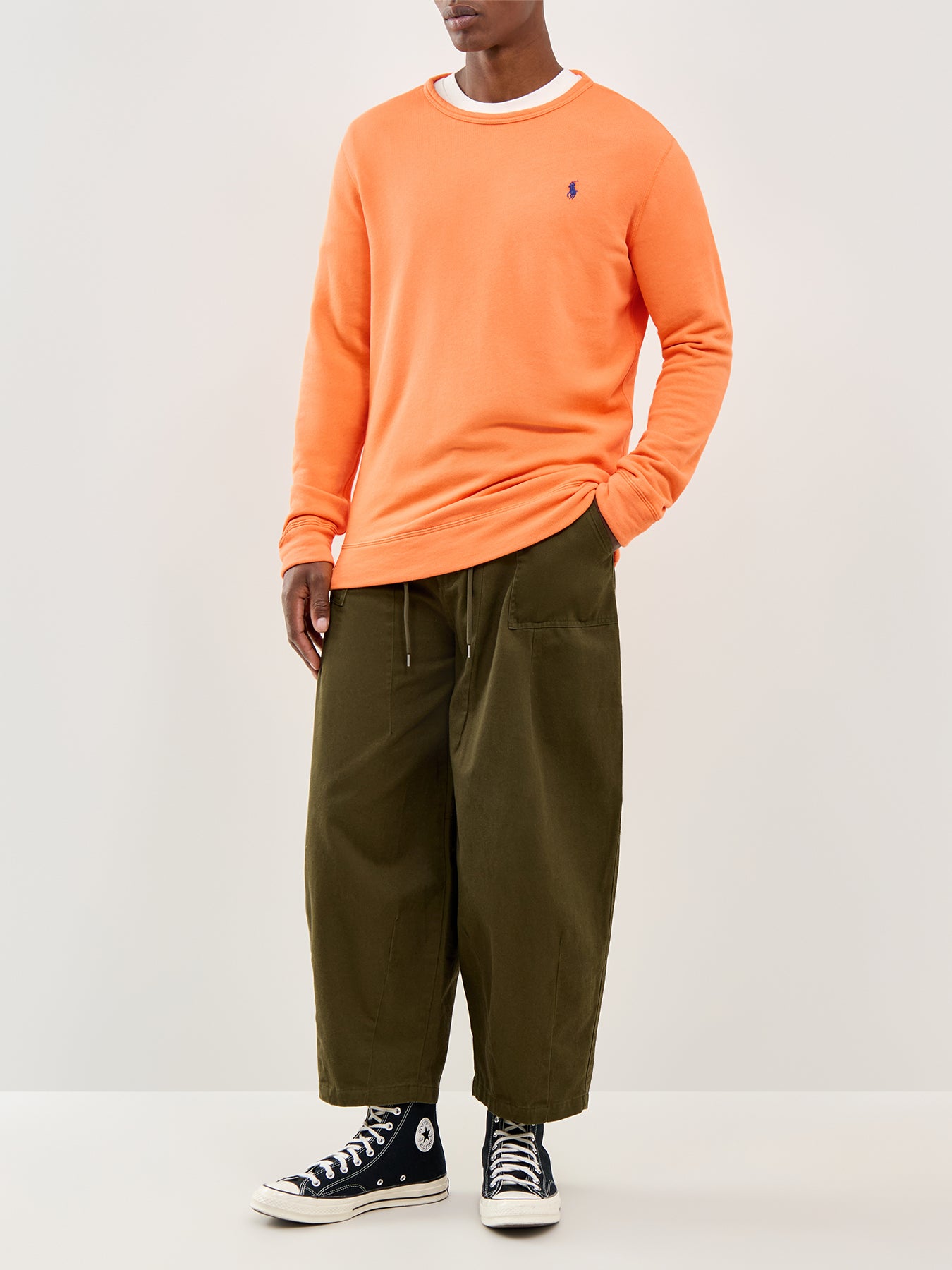 Island Terry Crew Sweat Orange