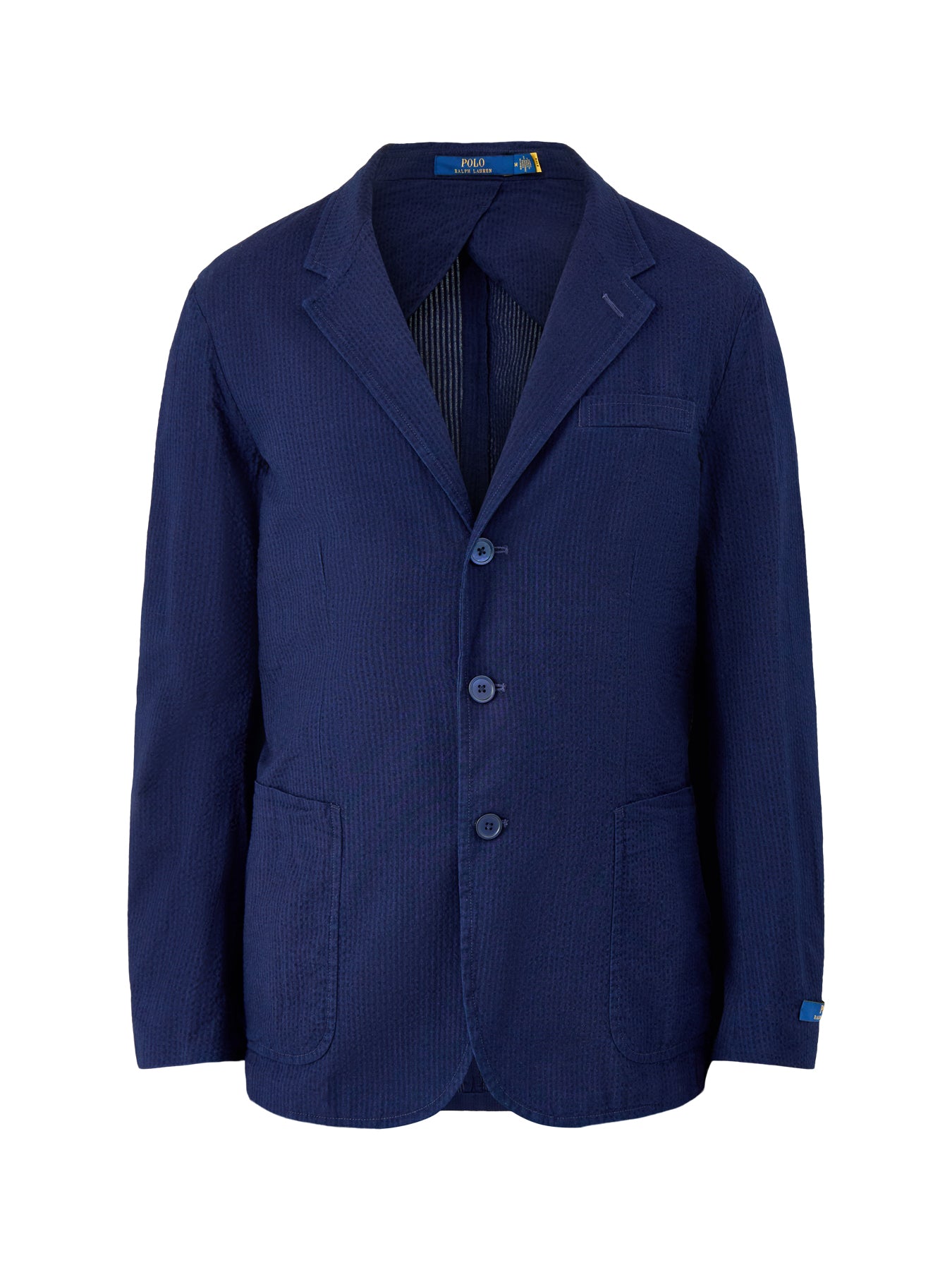 Seersucker Pinstripe Blazer Navy