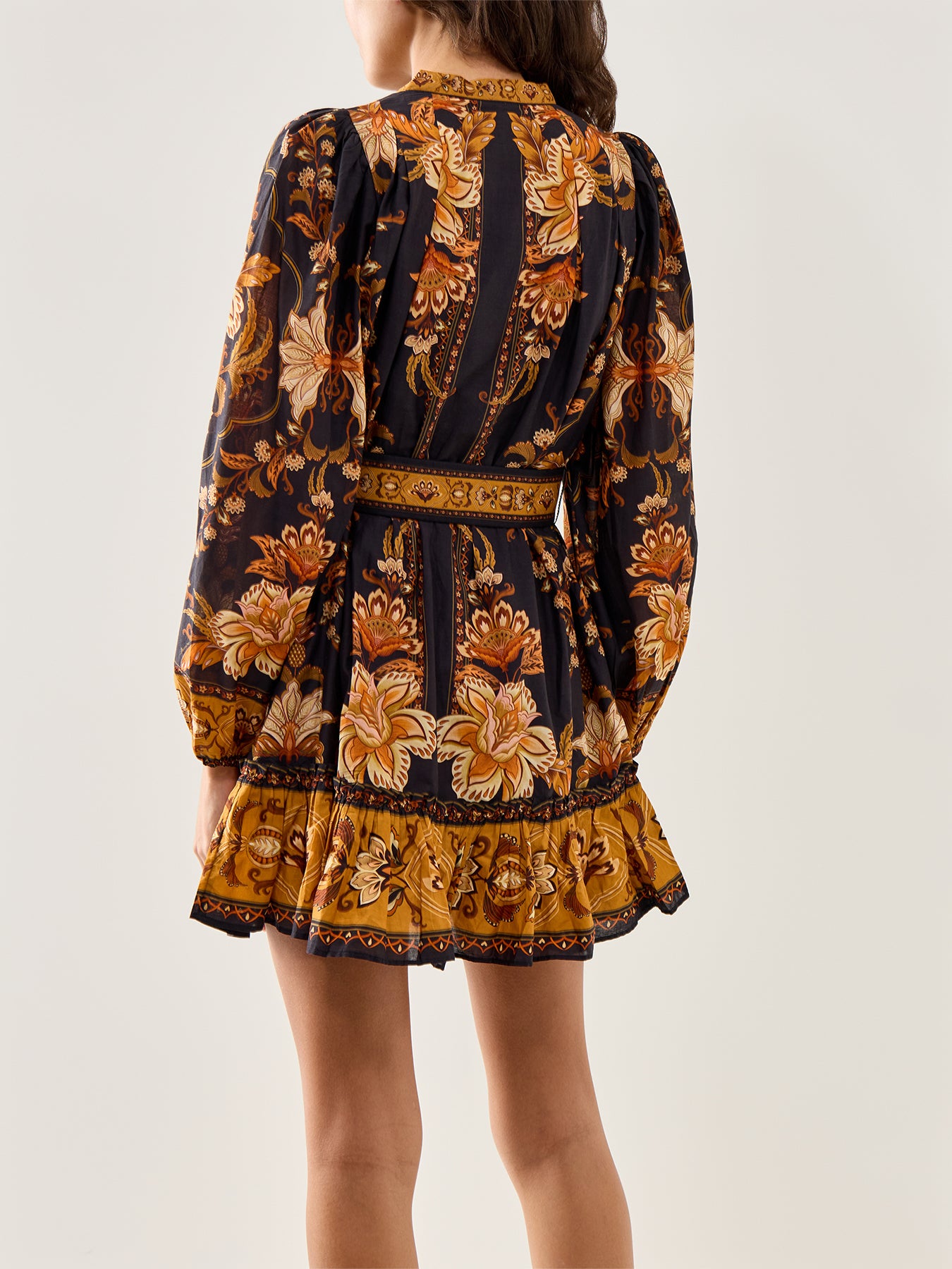 Majestic Garden Printed Mini Dress Multi