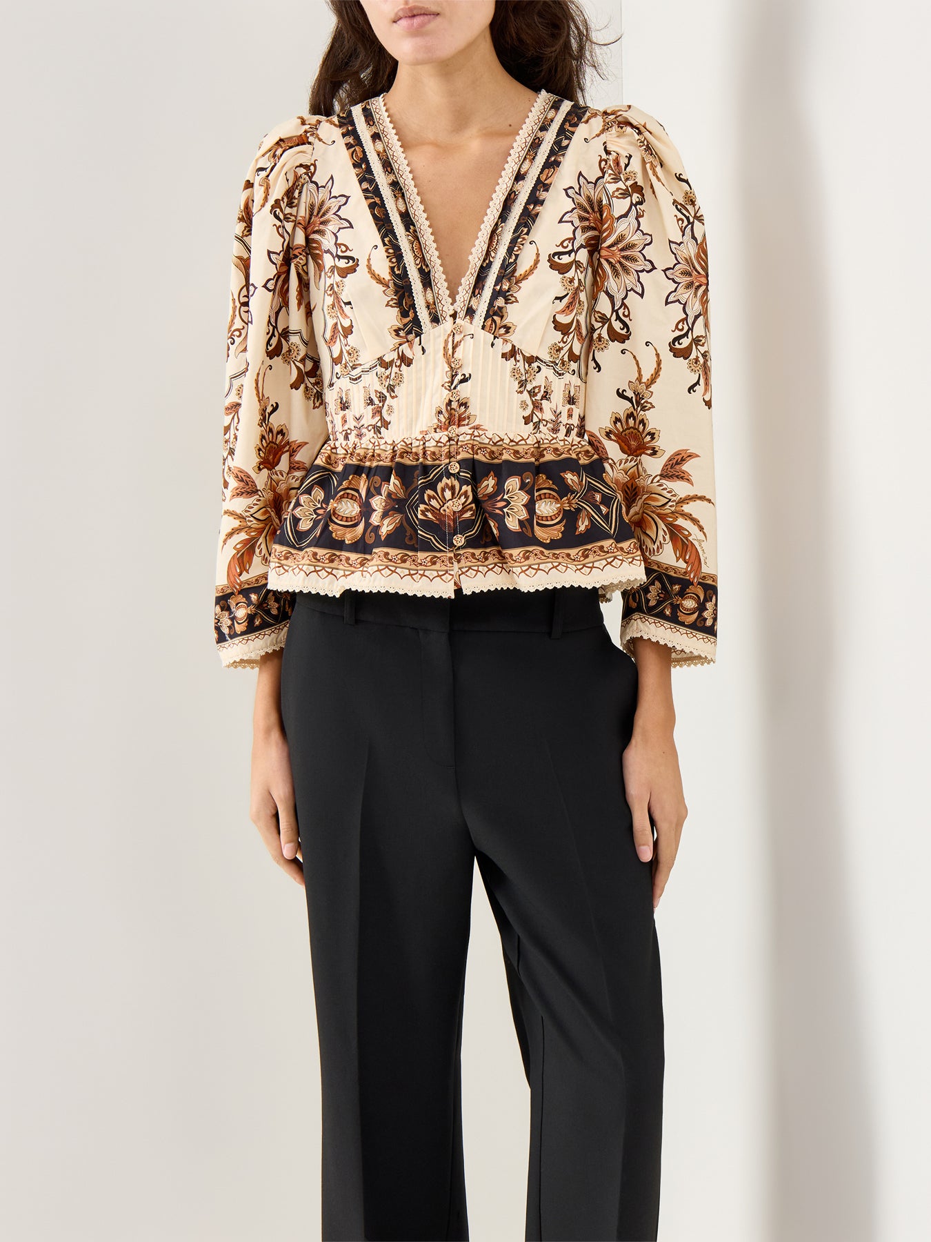 Majestic Garden Printed Blouse Multi