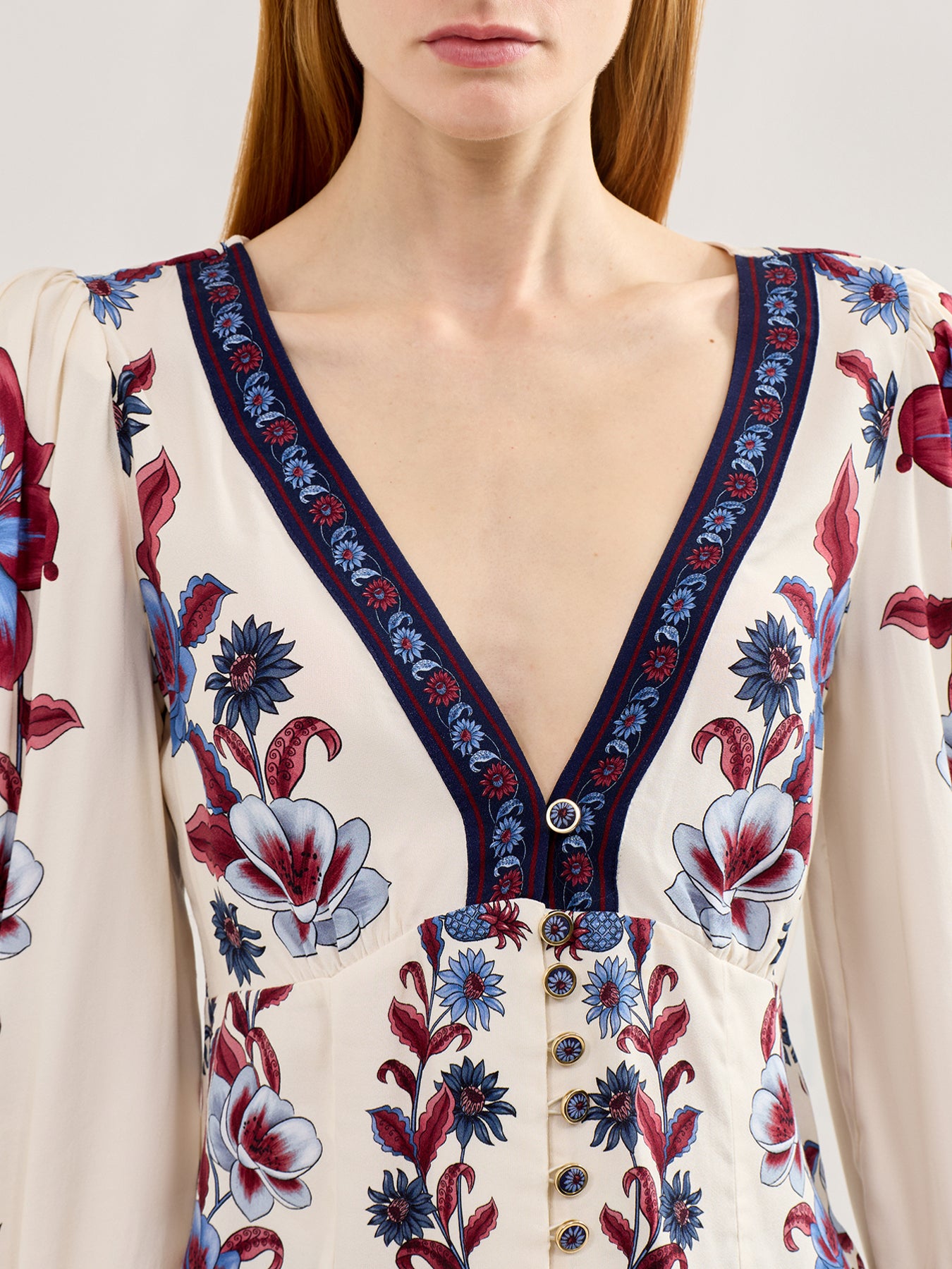 Malu Short-Sleeve Blouse Multi