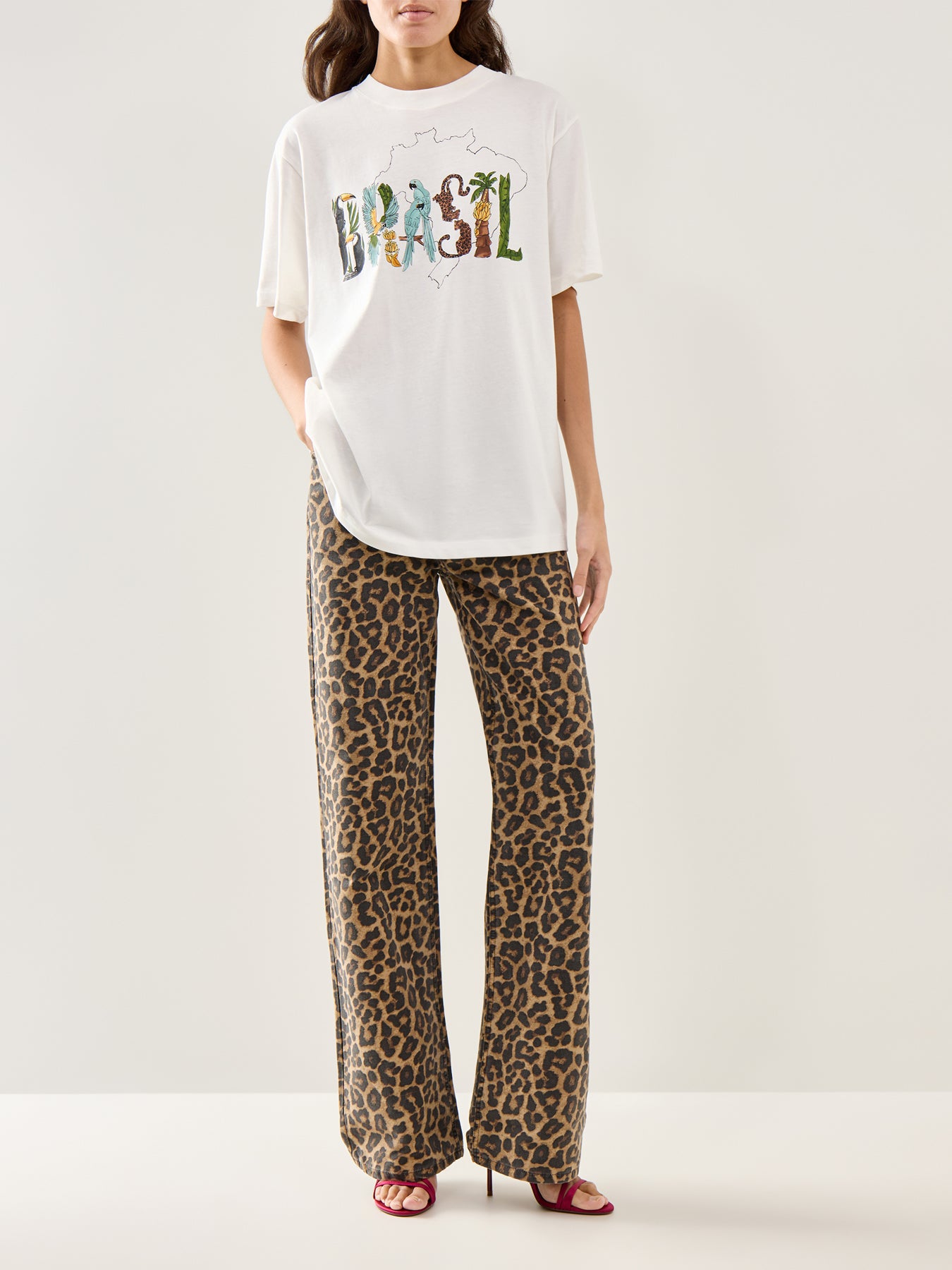 Brasil Relaxed Graphic T-Shirt Multi