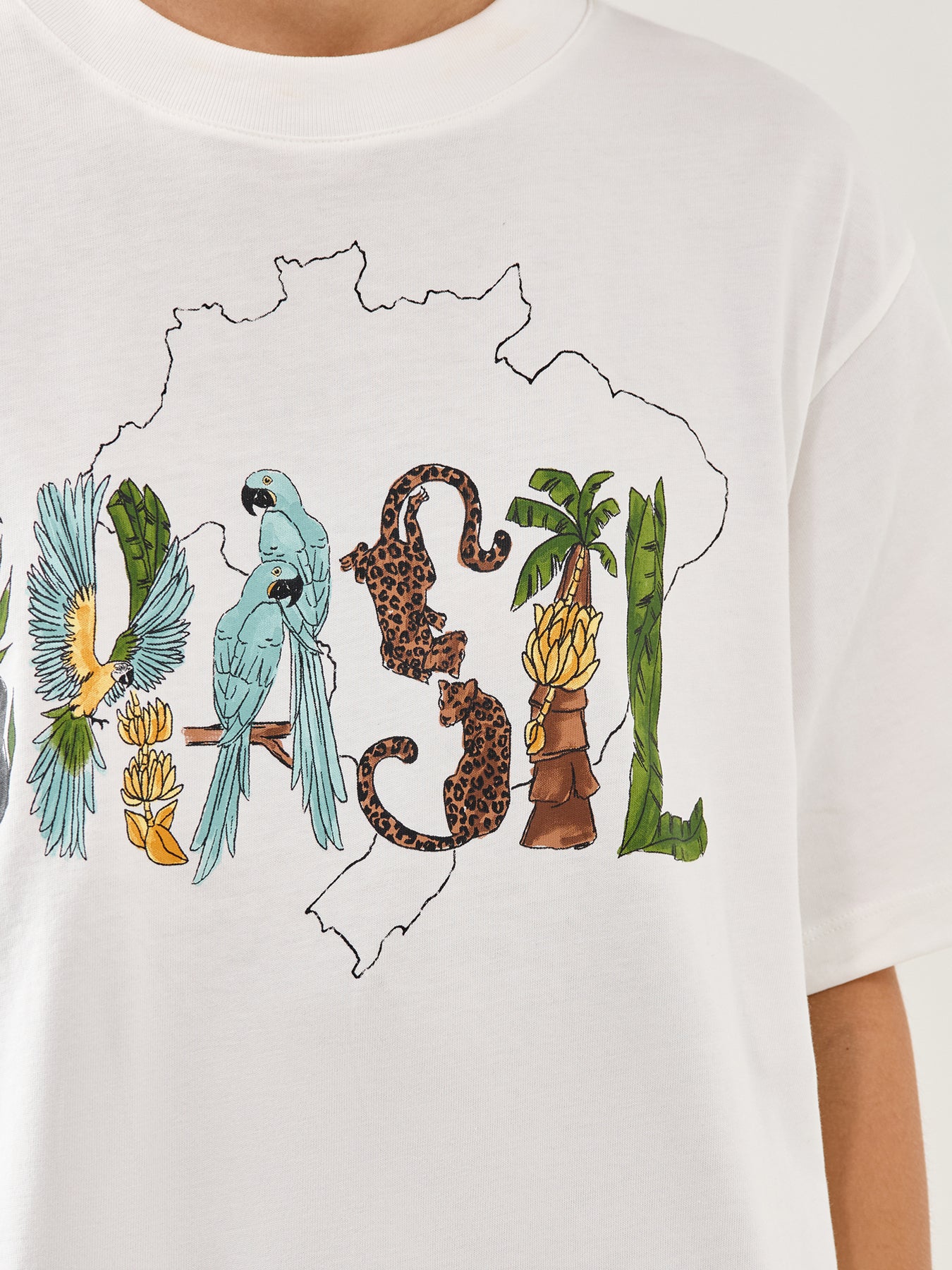 Brasil Relaxed Graphic T-Shirt Multi