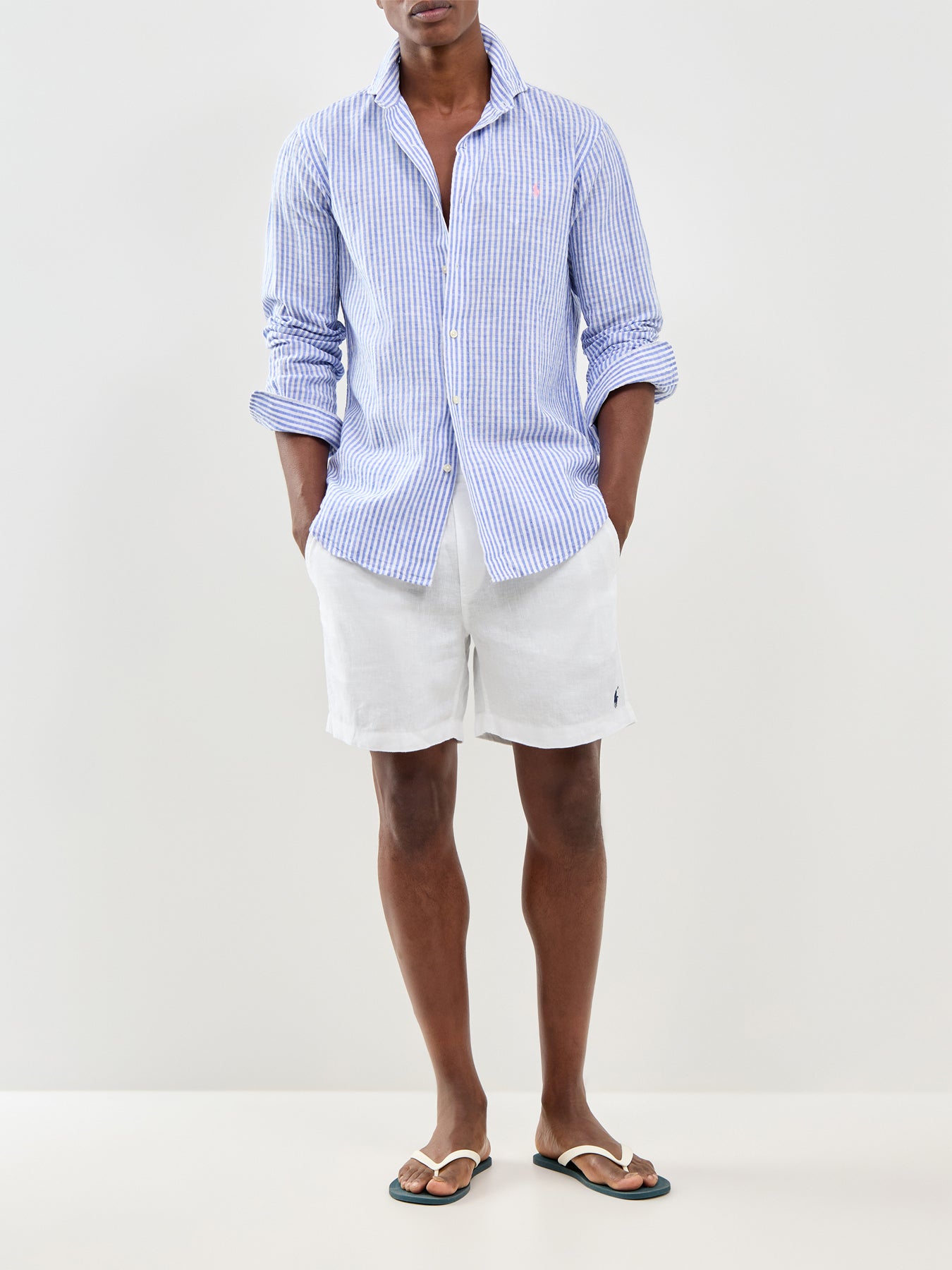 Linen Shorts White
