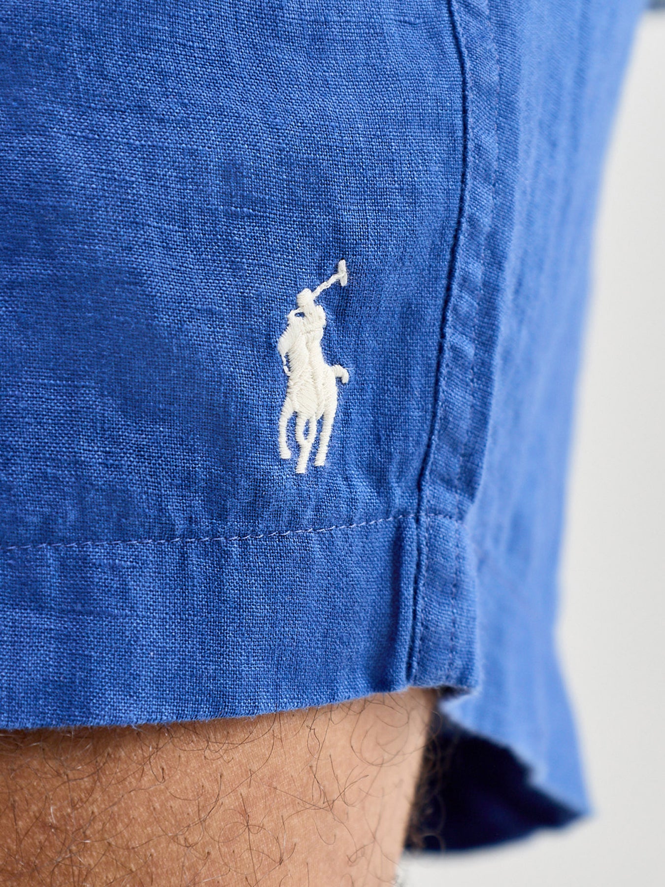 Prepster Linen Shorts Blue