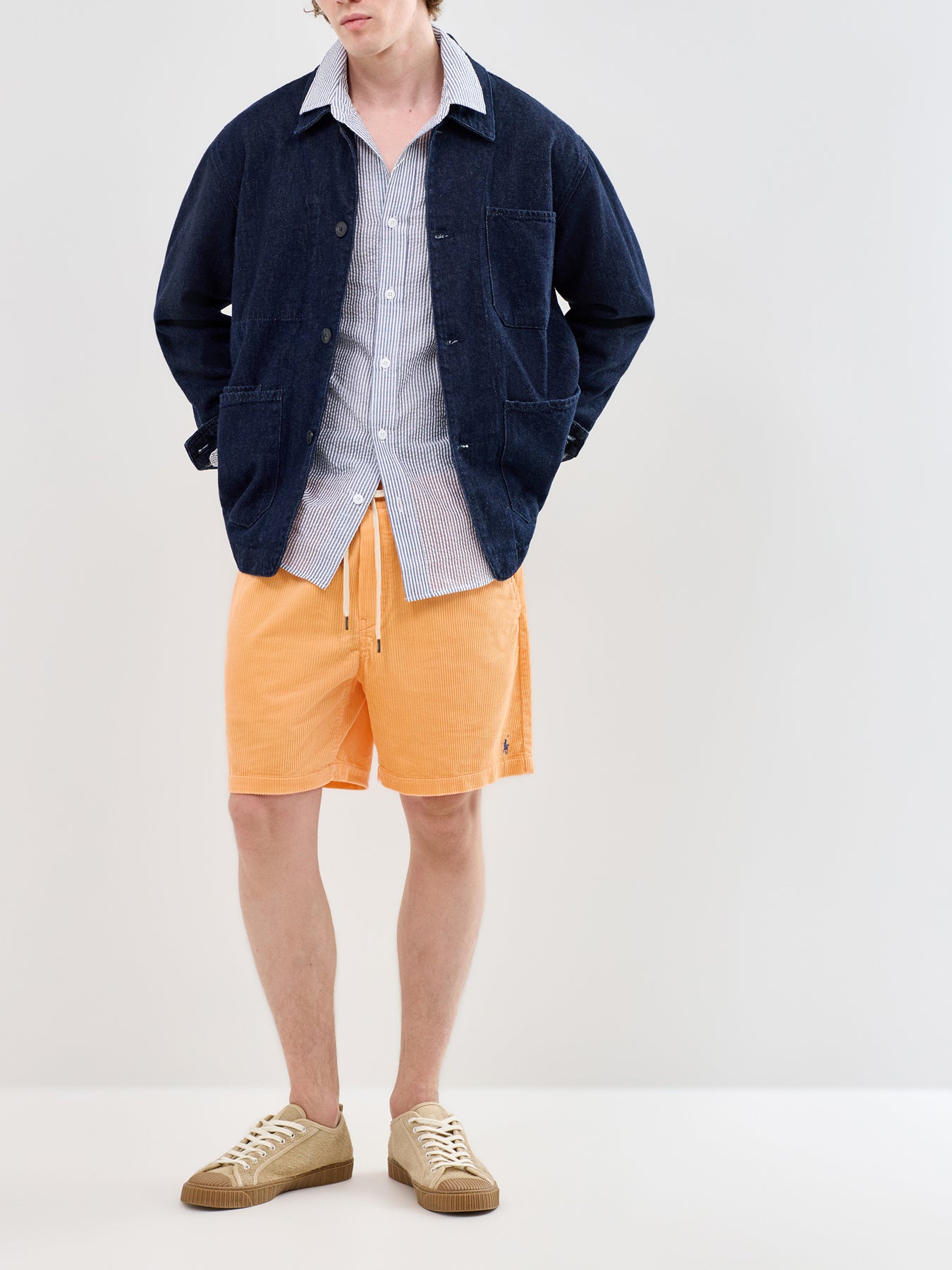 Corduroy Shorts Orange