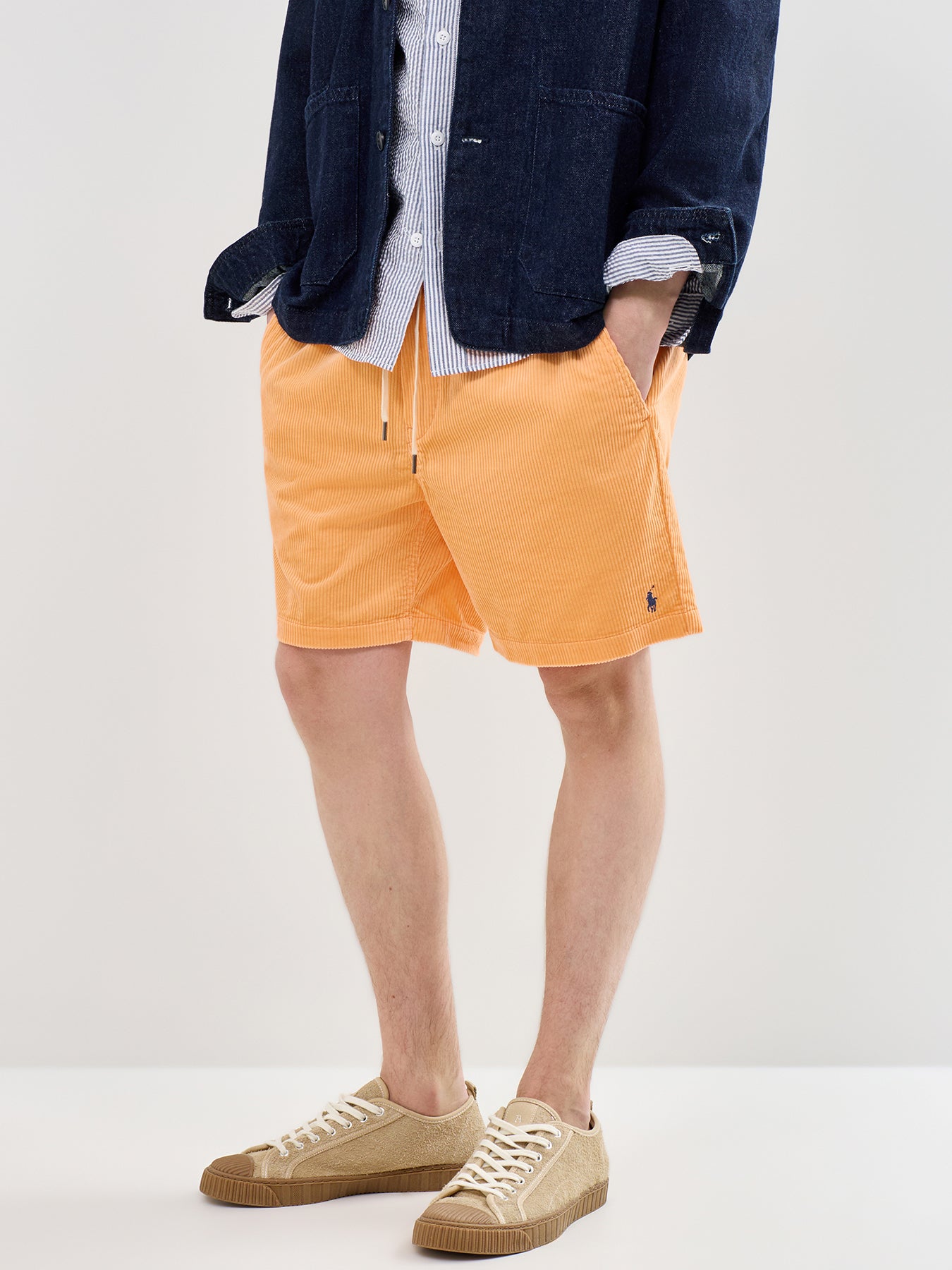 Corduroy Shorts Orange