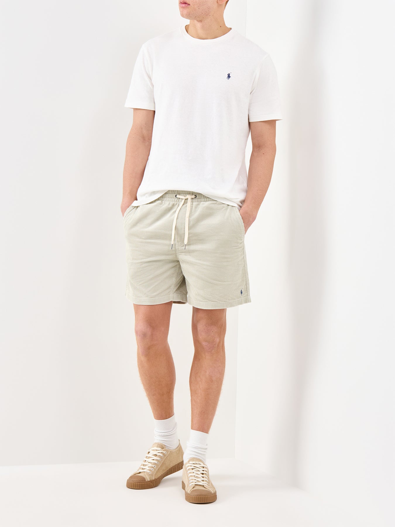 Corduroy Shorts Beige