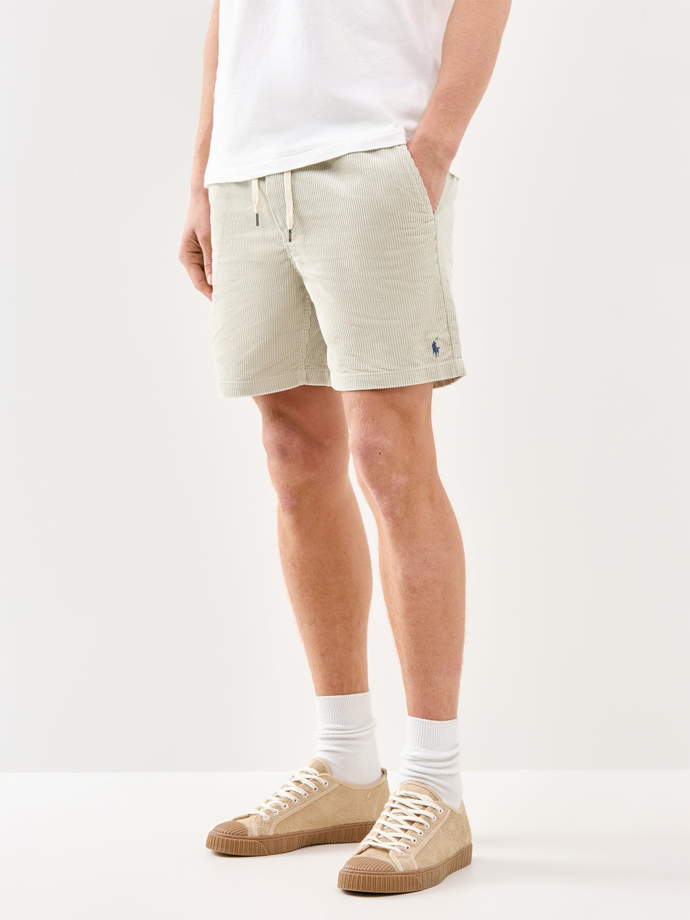 Corduroy Shorts Beige