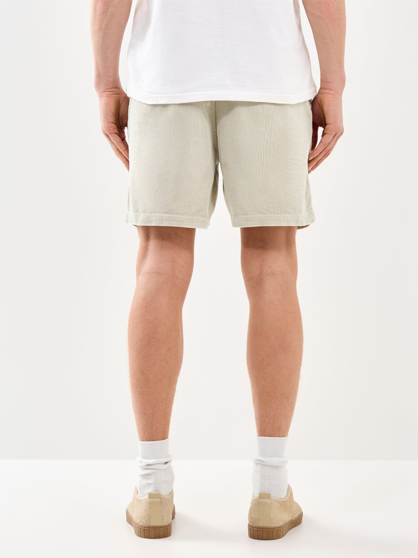 Corduroy Shorts Beige