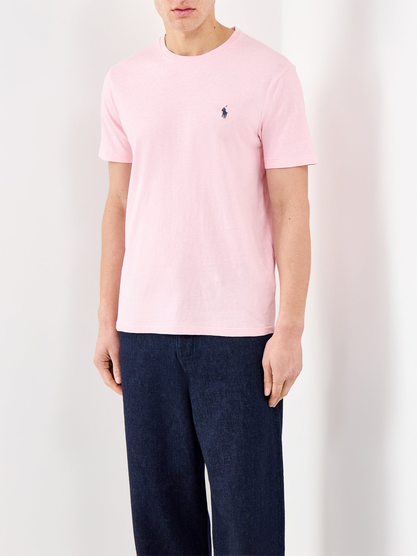 Cotton Linen Pocket T-Shirt Pink