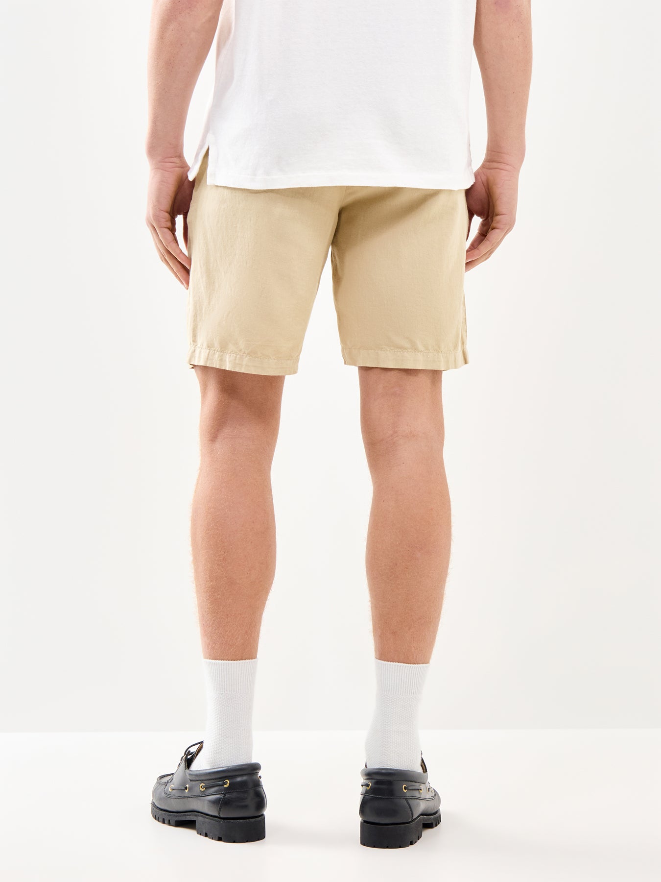 Linen Cotton Shorts Beige