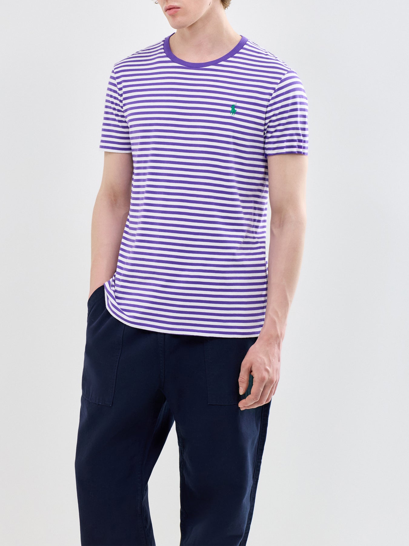 Striped T Shirt Purple