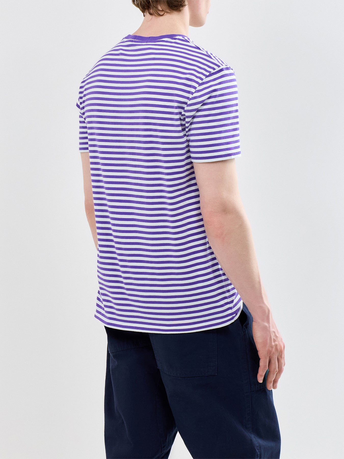 Striped T Shirt Purple