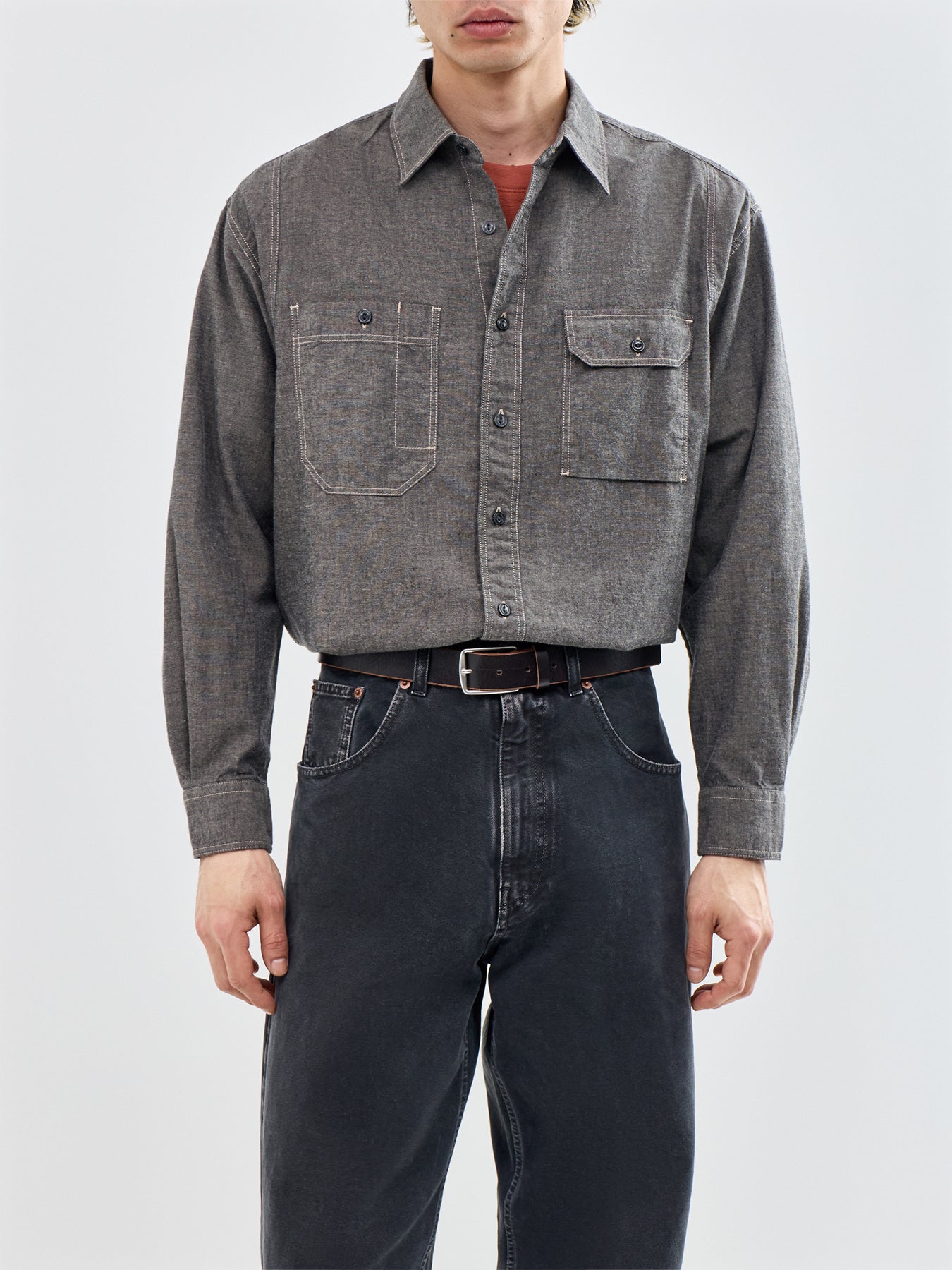 1920S Chambray Work Shirt
