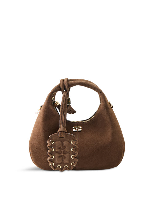Hobo Mini Recycled Suede Pelinova Brown
