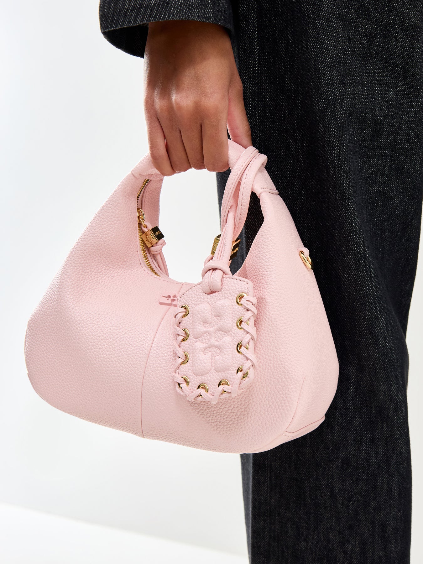 Hobo Mini Grained Bag Pink