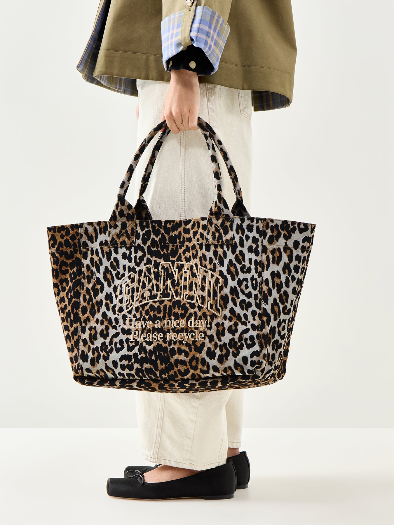 Medium Trapeze Shopper Reversible Blue