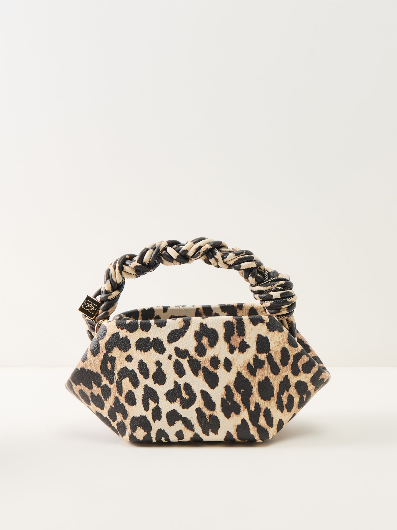 Bou Mini Leopard Print Bag Brown