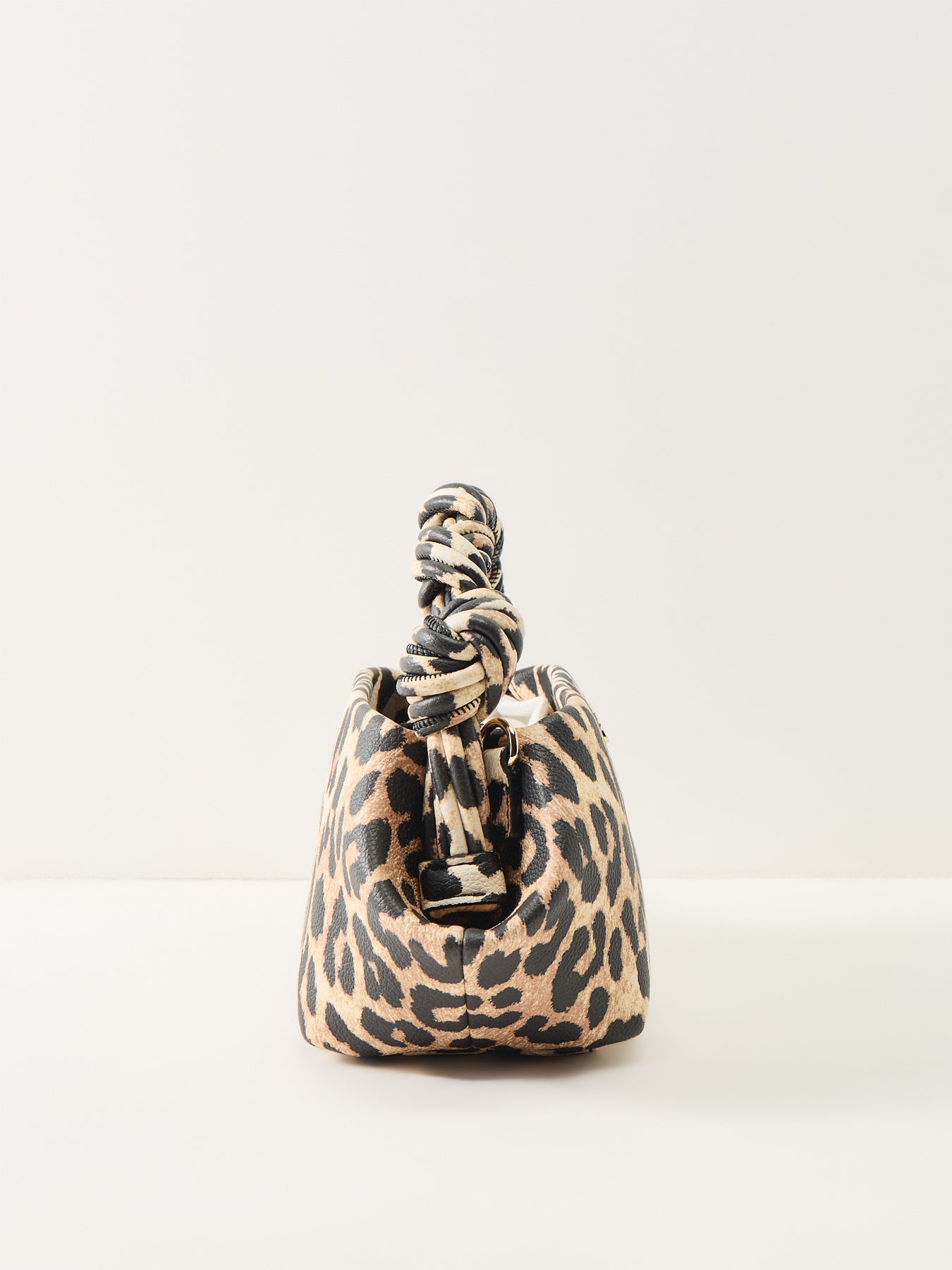 Bou Mini Leopard Print Bag Brown