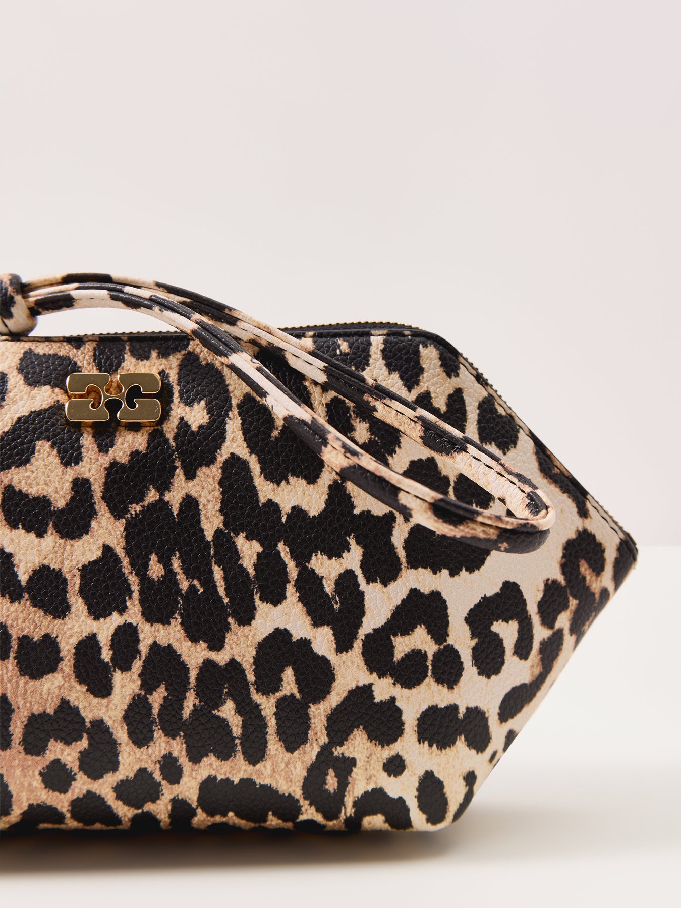 Bou Printed Grained Pouch Brown