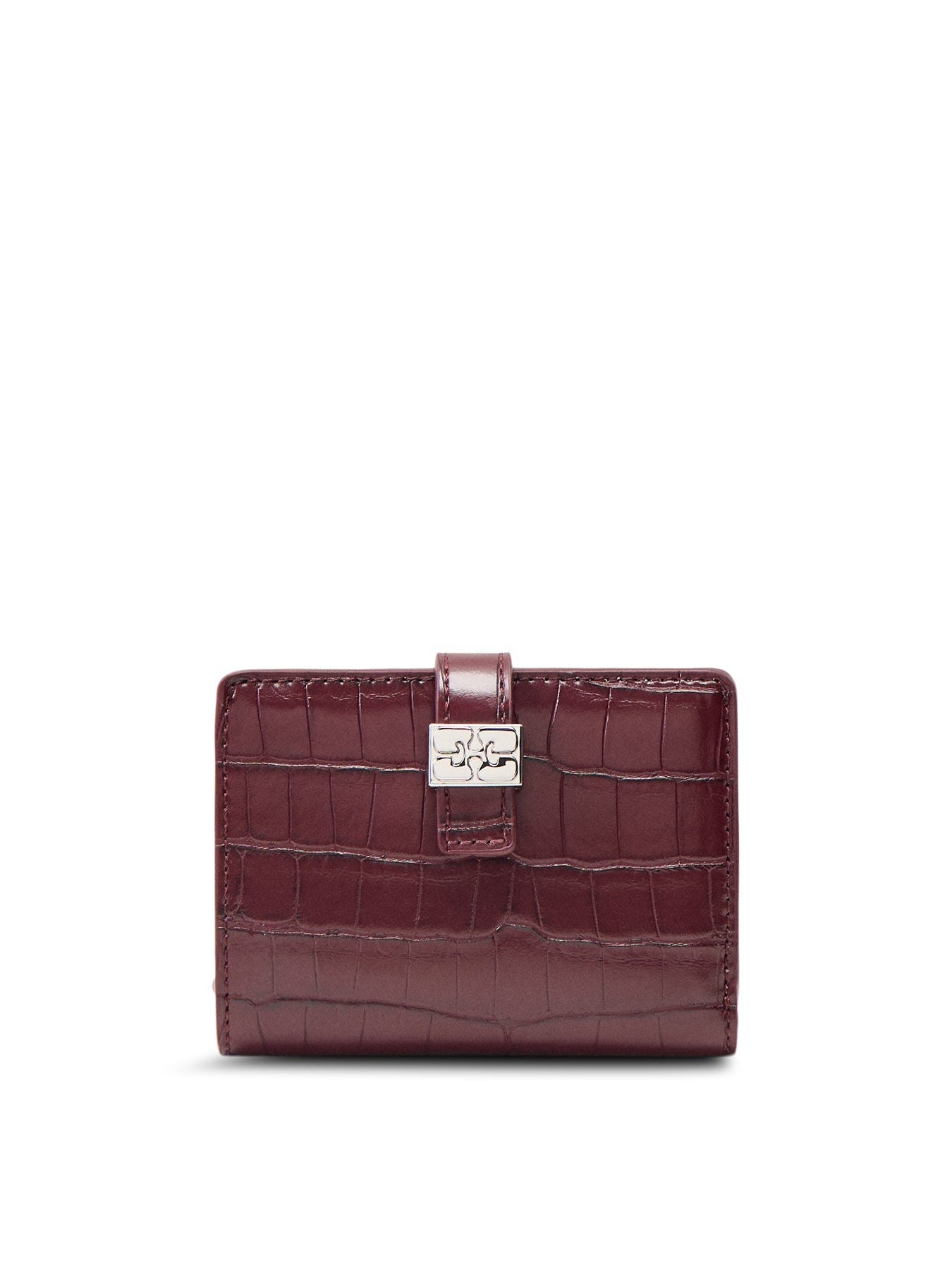 Croco Card Holder Burgundy