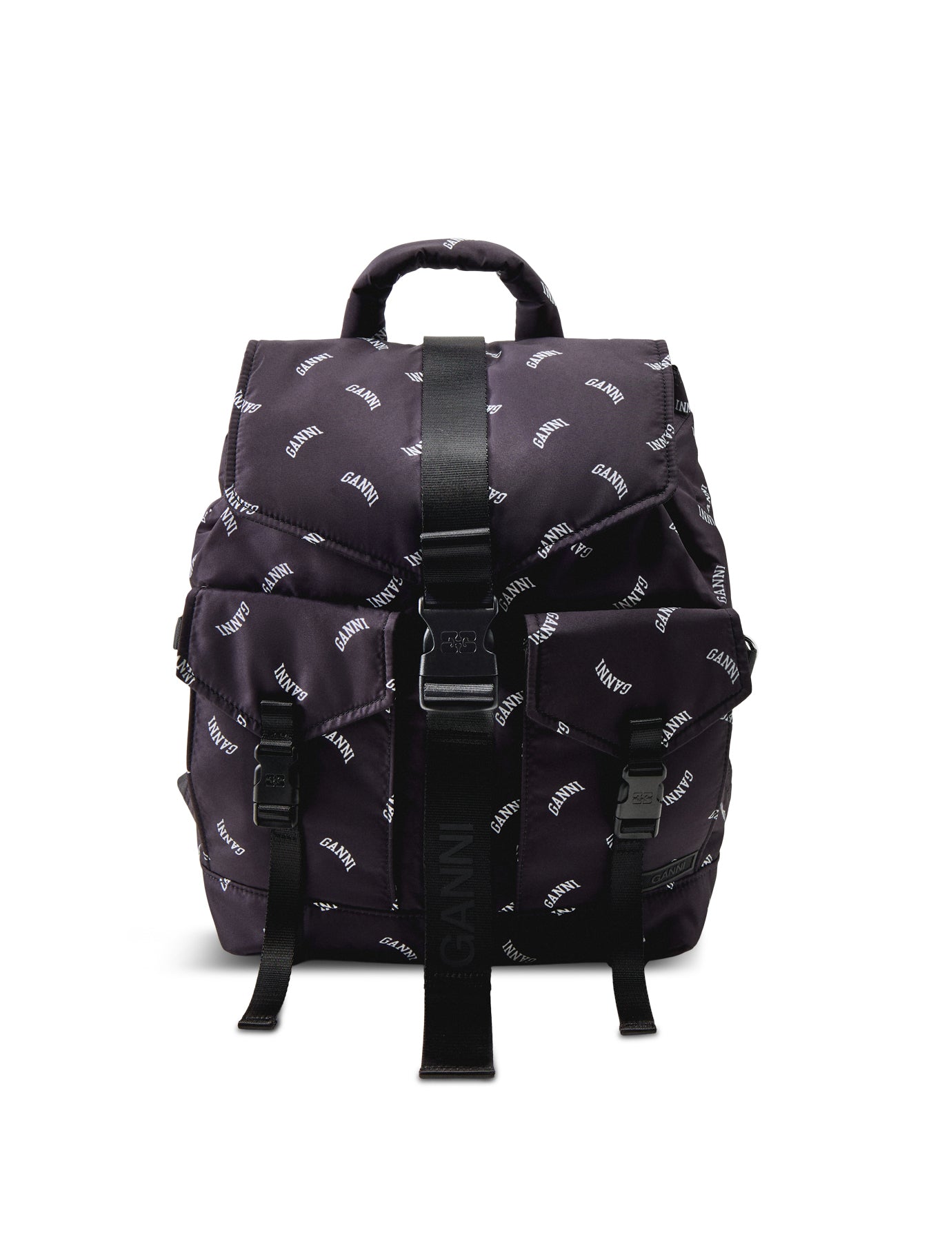 Logo Canvas Backpack Black