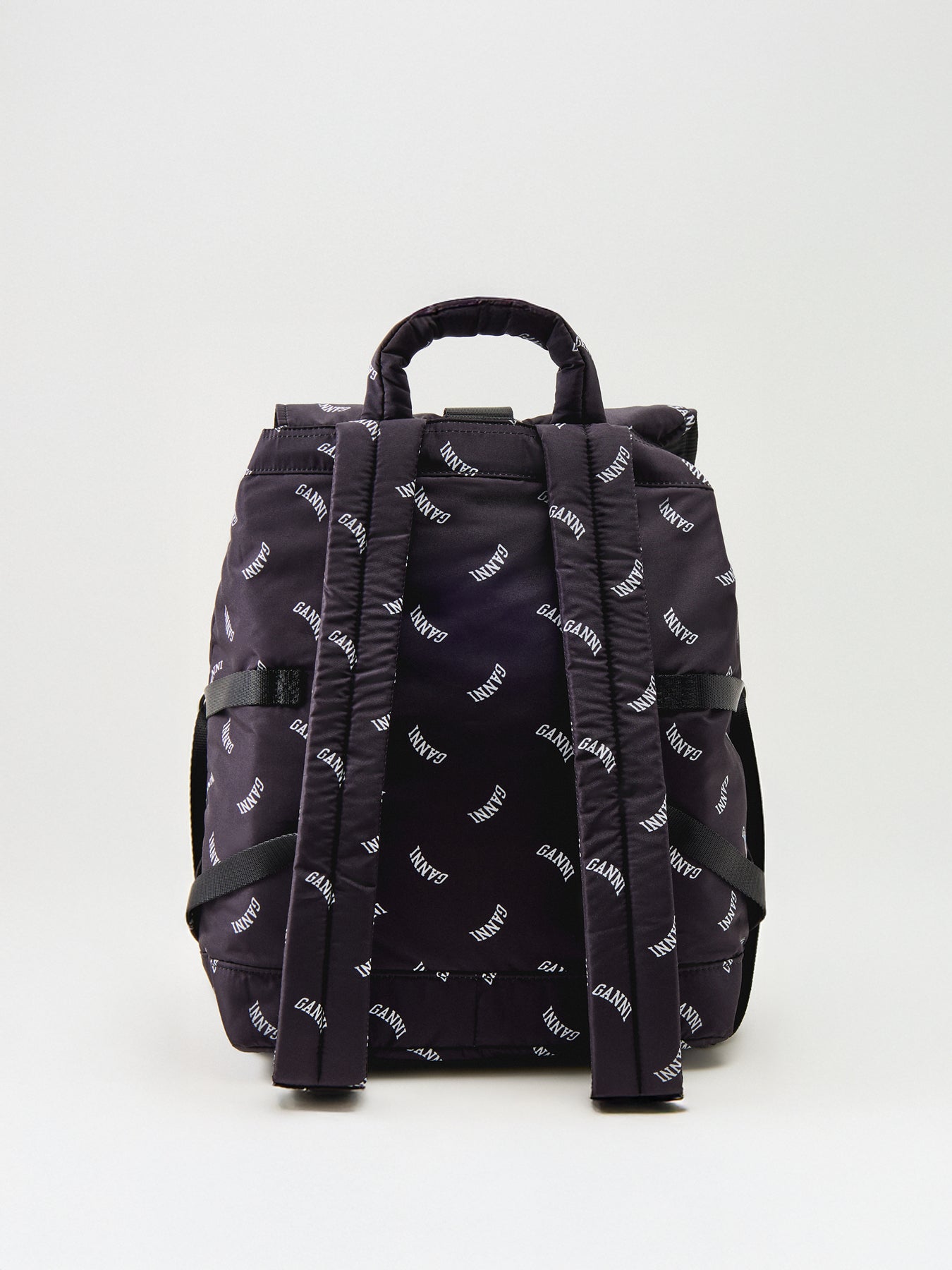 Logo Canvas Backpack Black