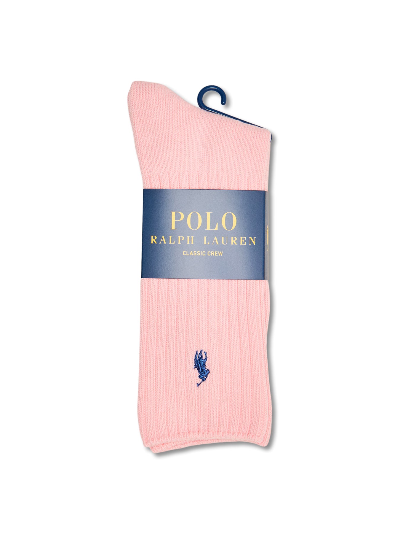 Rib Crew Socks Pink