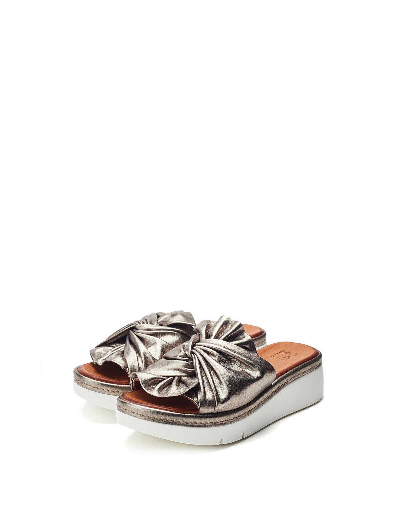 Ollin Leather Sliders Multi