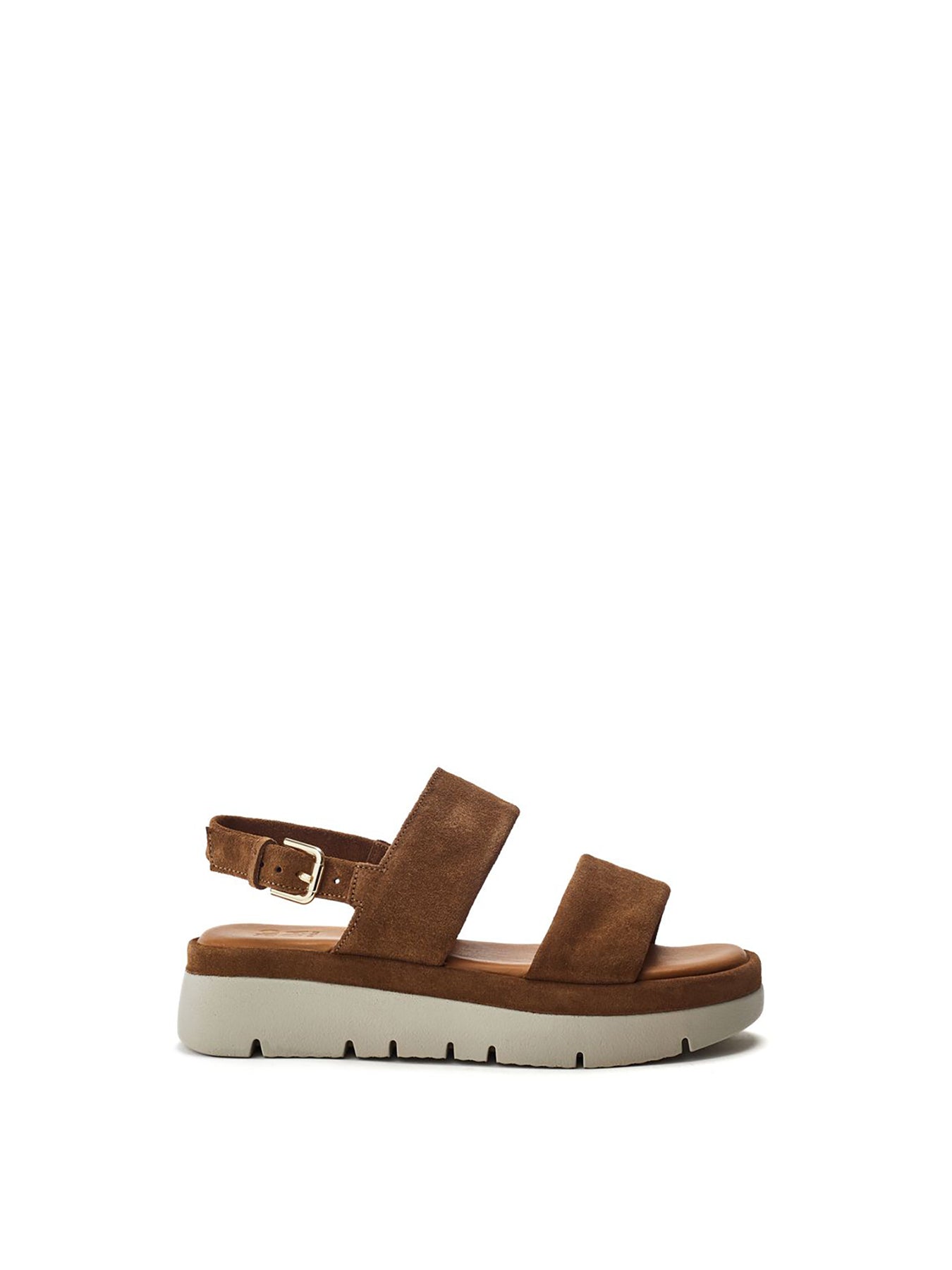 Netty Suede Sandals Tan