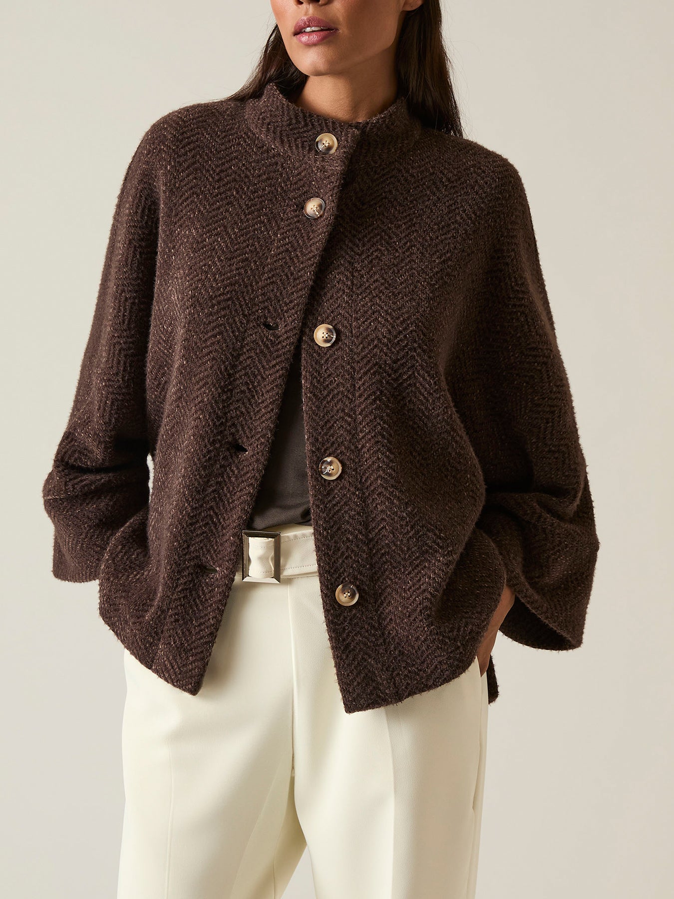 Batwing Jacket Brown