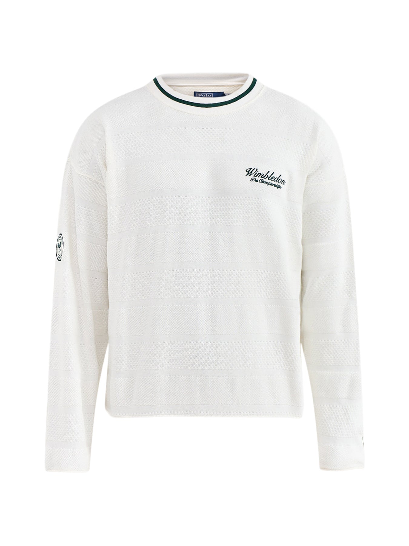 Wimbledon Textured Knit Jumper White