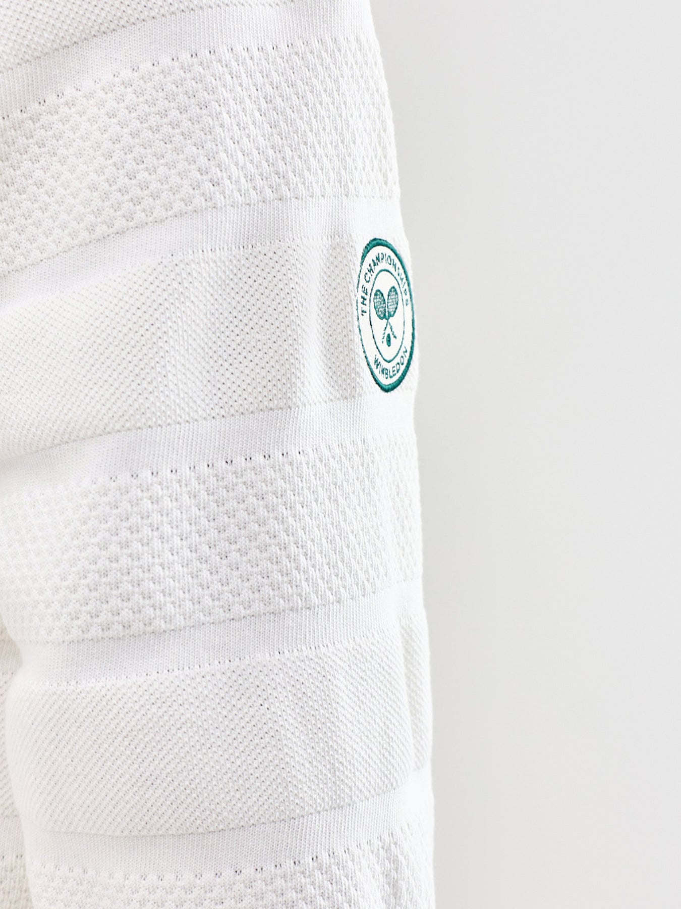 Wimbledon Textured Knit Jumper White