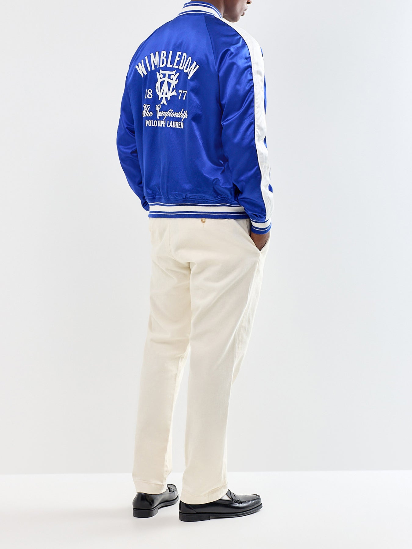 Wimbledon Varsity Bomber Jacket Blue