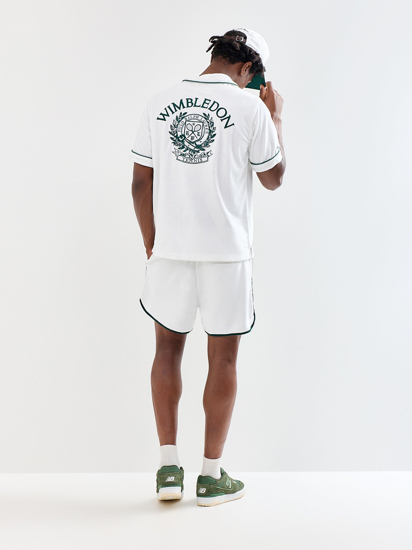 Wimbledon Crest Linen Shirt White
