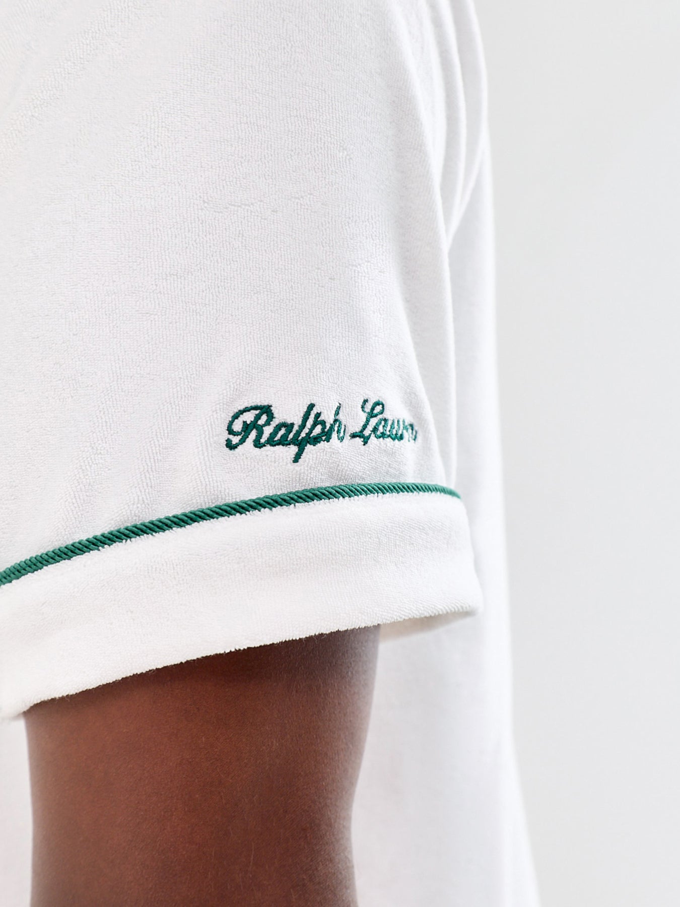 Wimbledon Crest Linen Shirt White