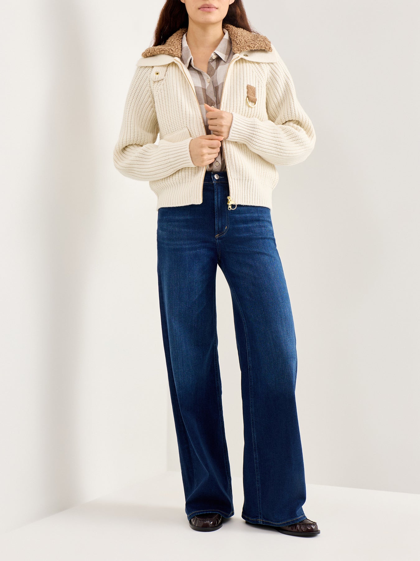 Marla Knitted Bomber Cream
