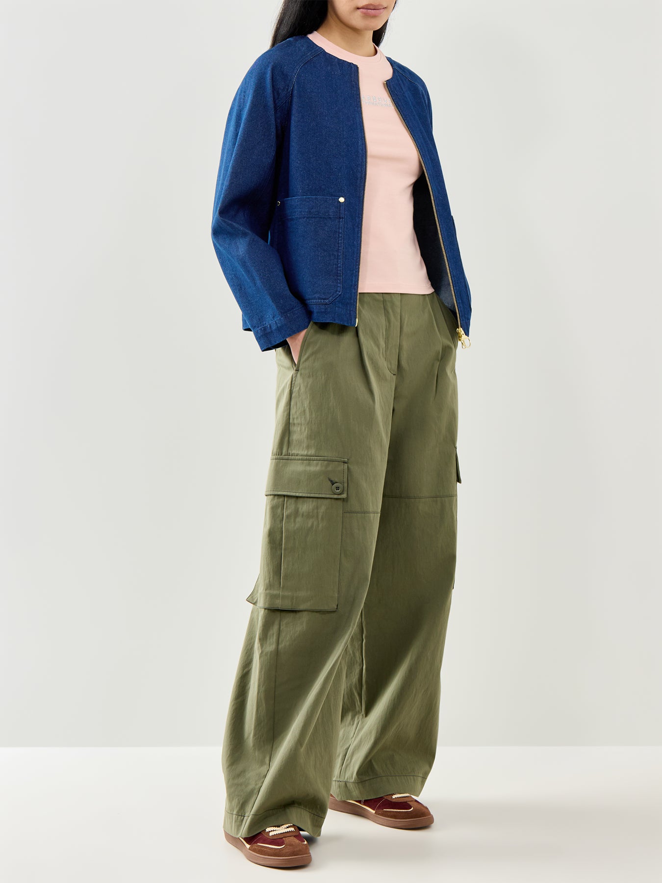 Saima Denim Overshirt Blue