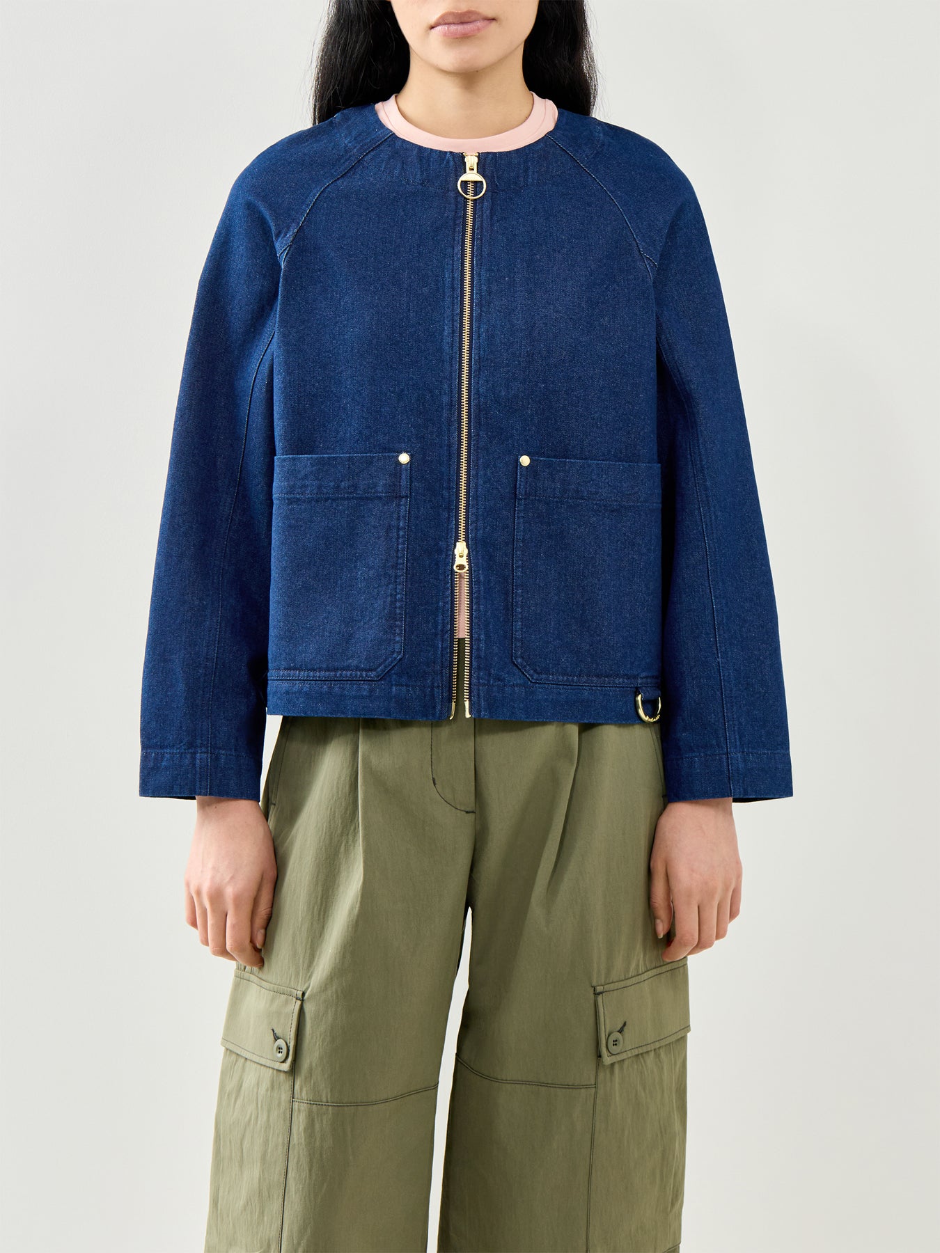 Saima Denim Overshirt Blue
